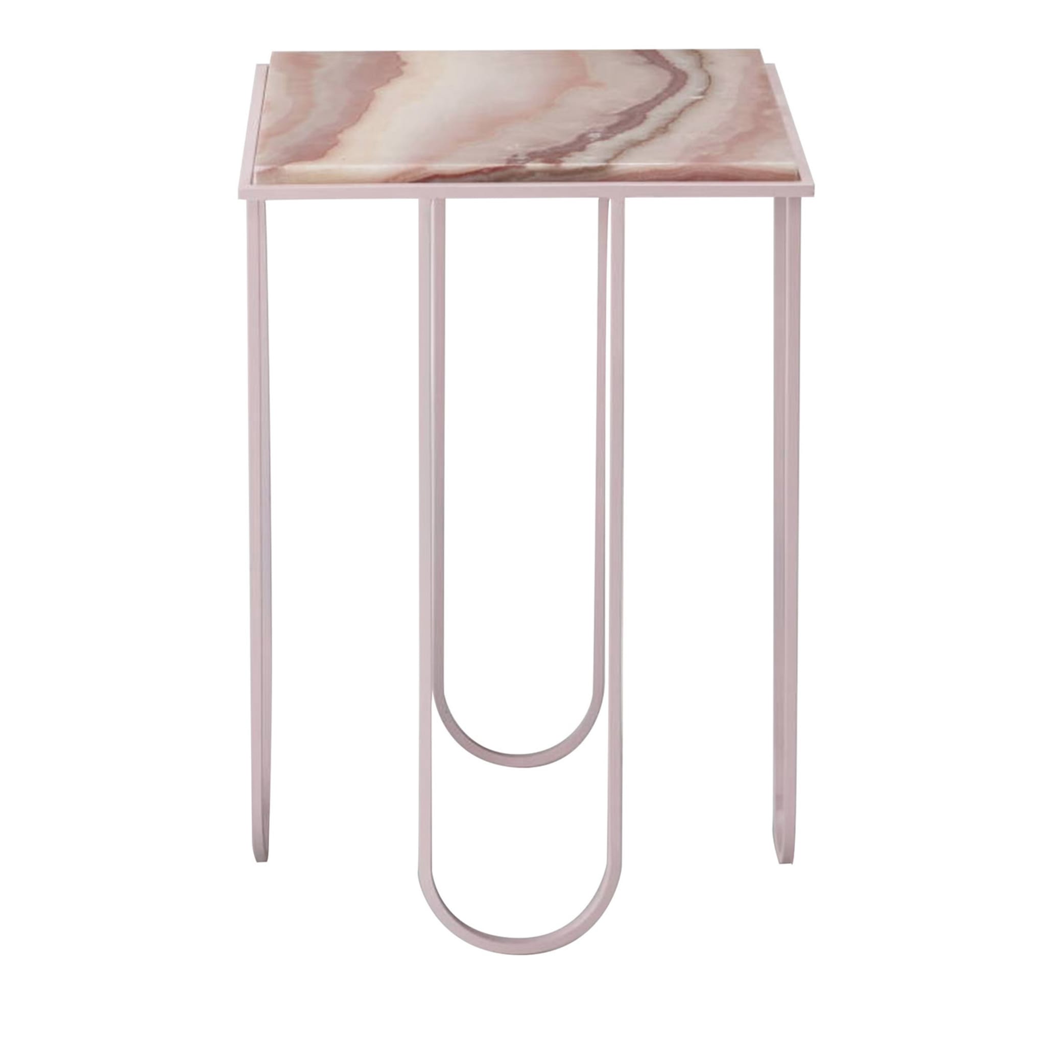 LoLa Pink Onyx Side Table - Main view