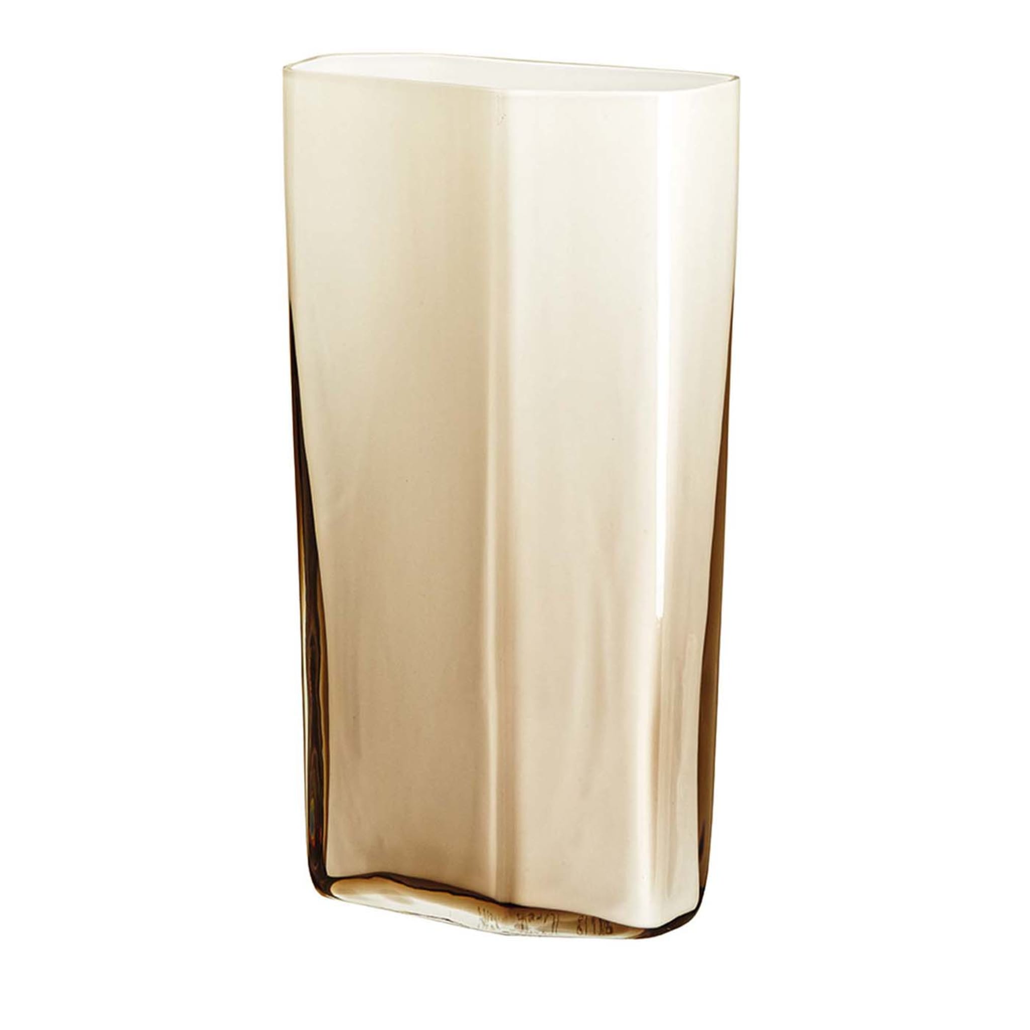 Große beigefarbene Bastione-Vase von Carlo Moretti - Hauptansicht