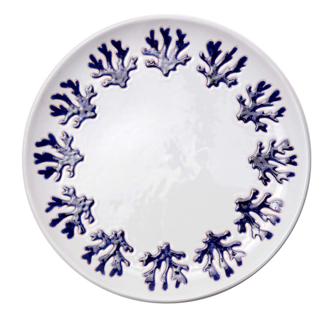 Corallo Blu Round Dinner Plate - Cerasarda