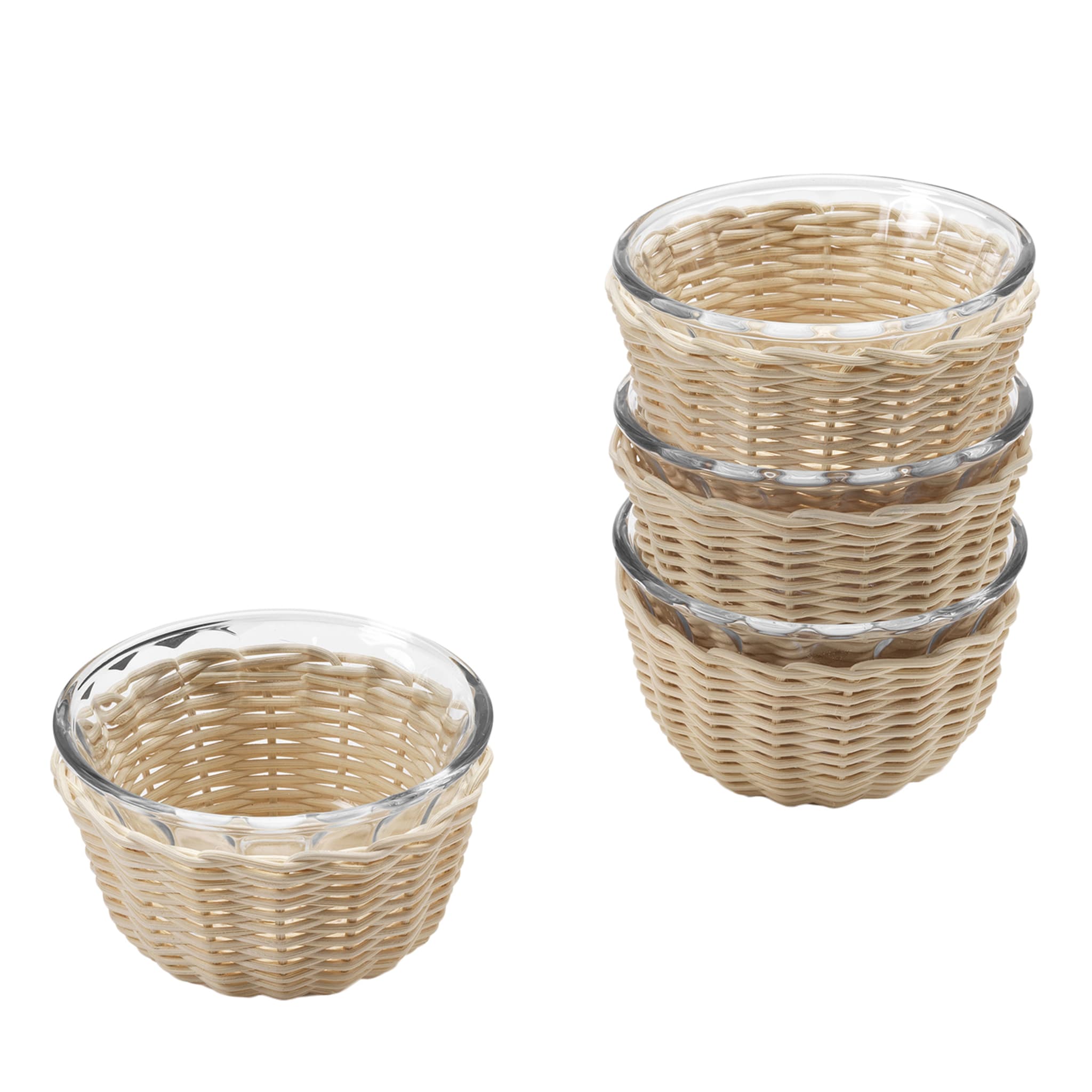 Campanula Cup with Wicker Basket - Alternative view 1
