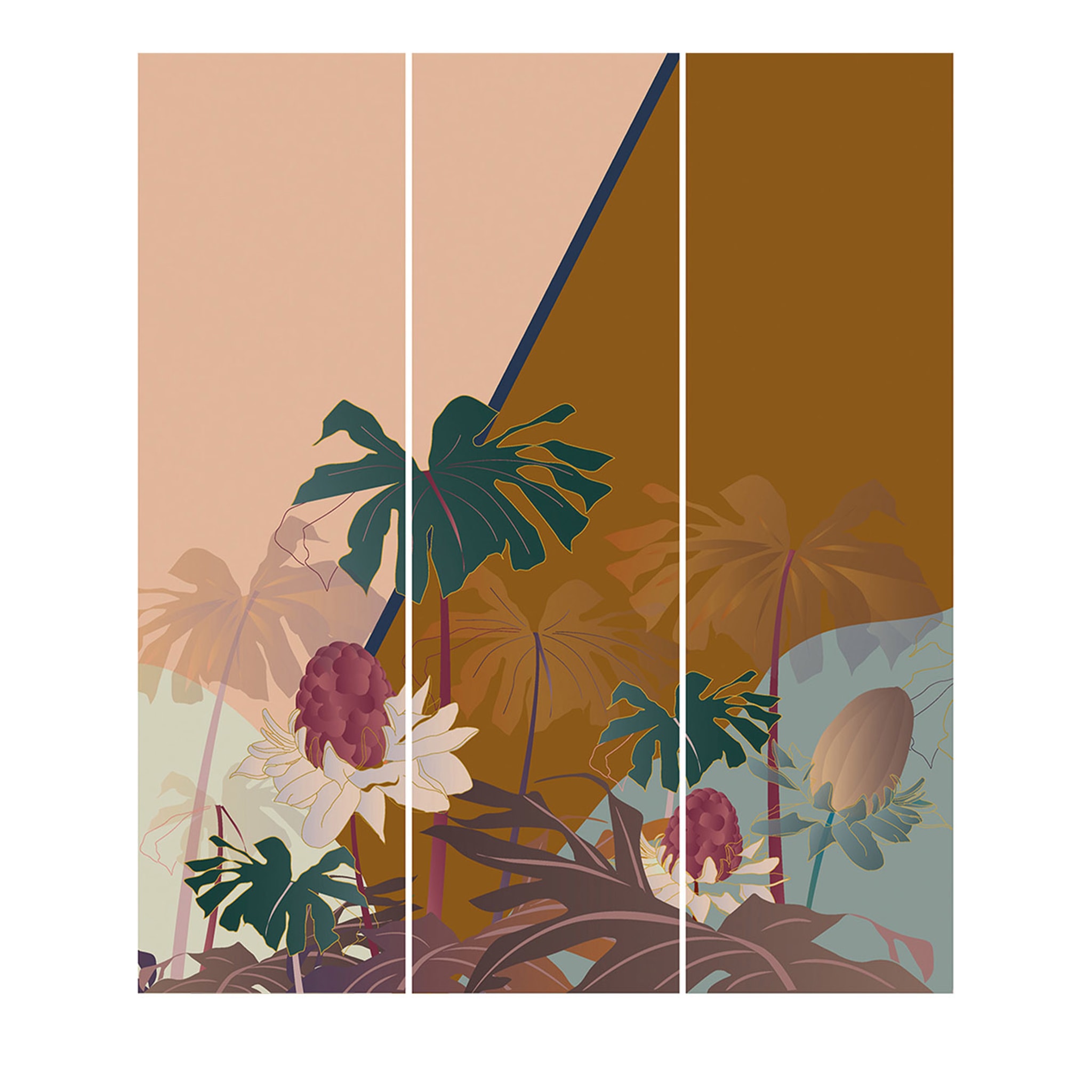 Oasi In Peach + Sunset Wallpaper By Cristina Celestino - Main view