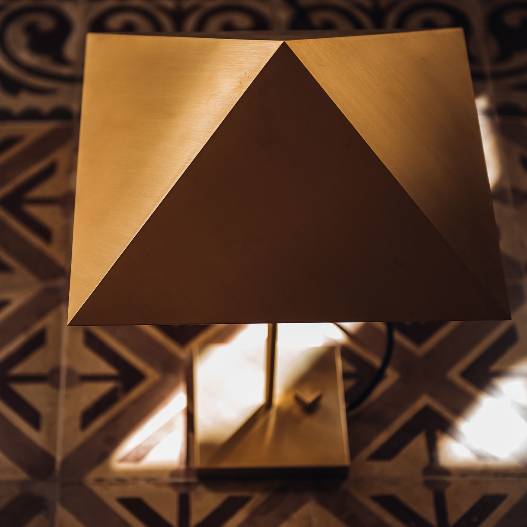 Octa Brushed Brass Table Lamp - Alternative view 4