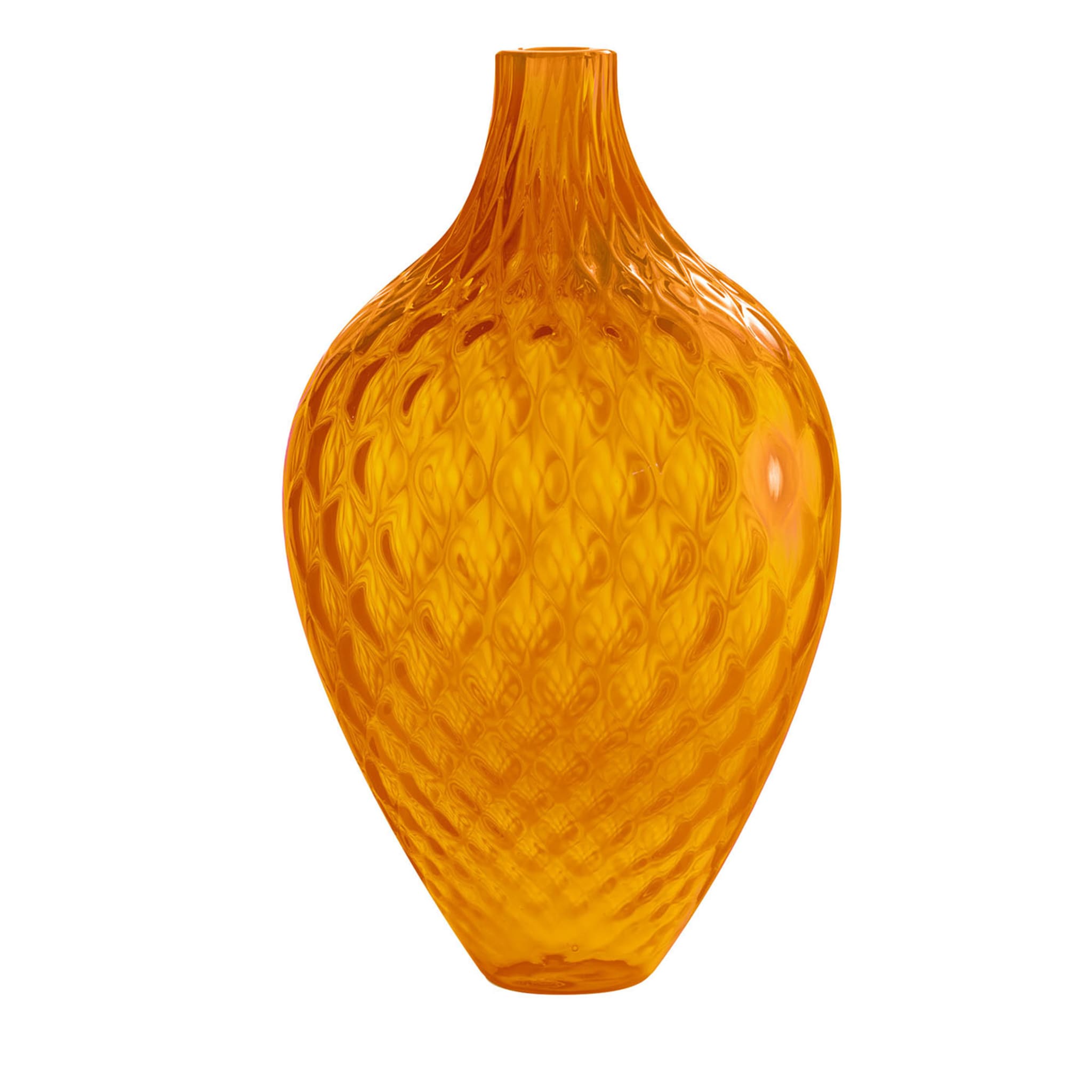 Samarcanda Tall Balloton Orange Decorative Vase - Main view