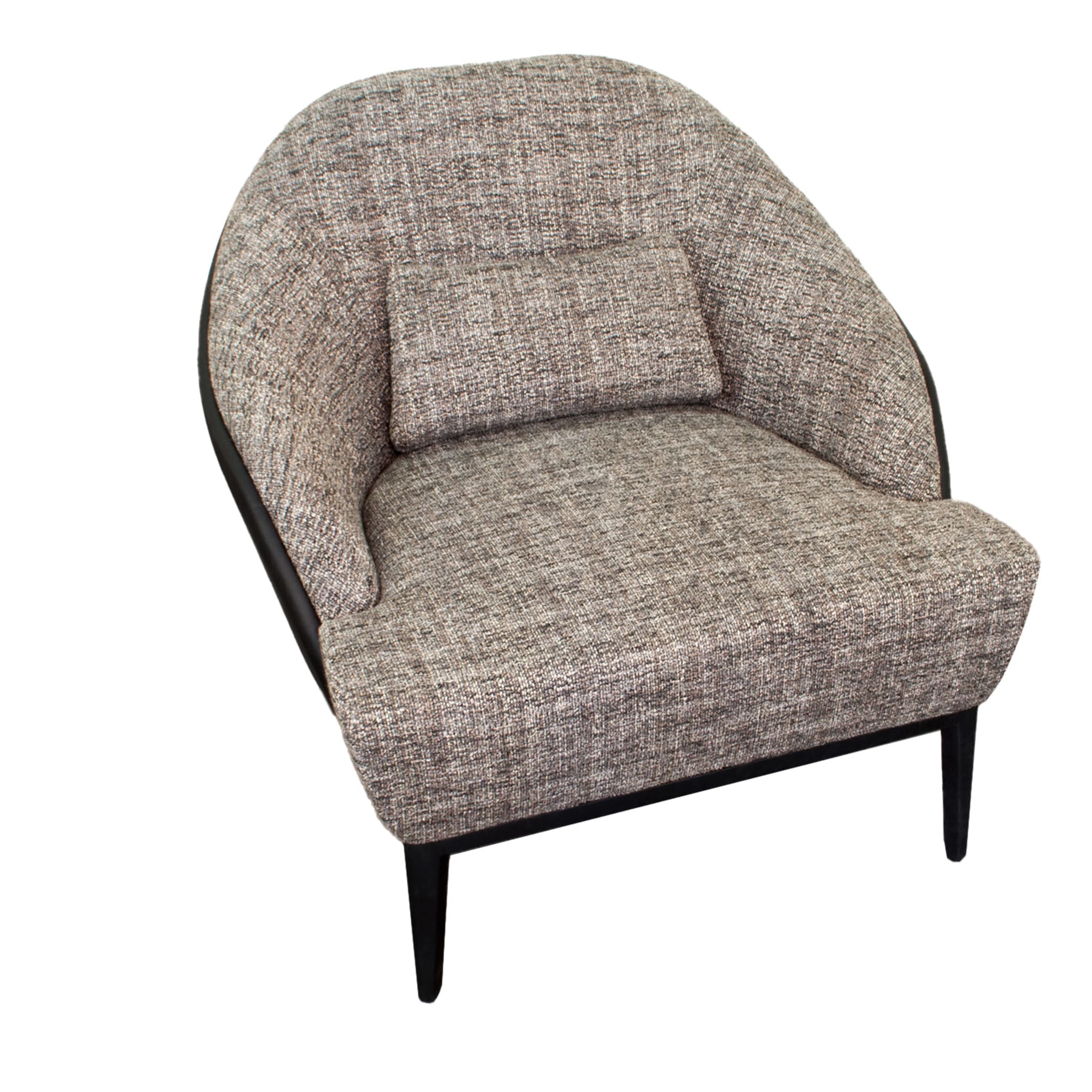 Victoria Gray Pattern Armchair - Main view