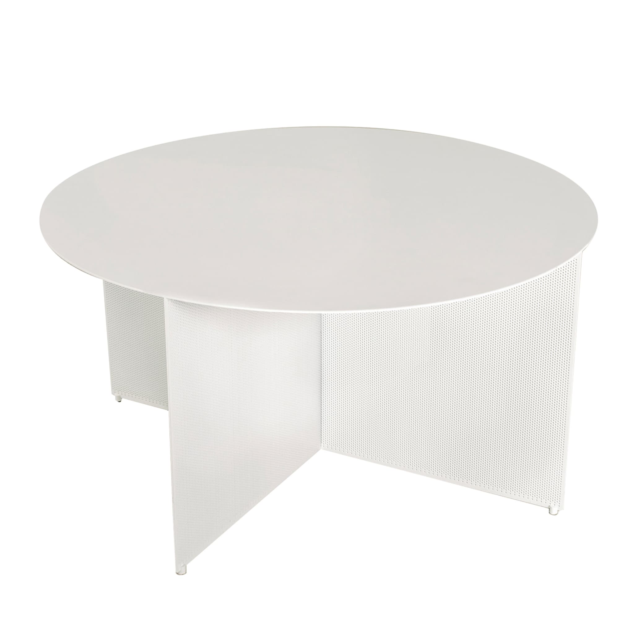 Sezioni White Low Round Coffee Table - Main view