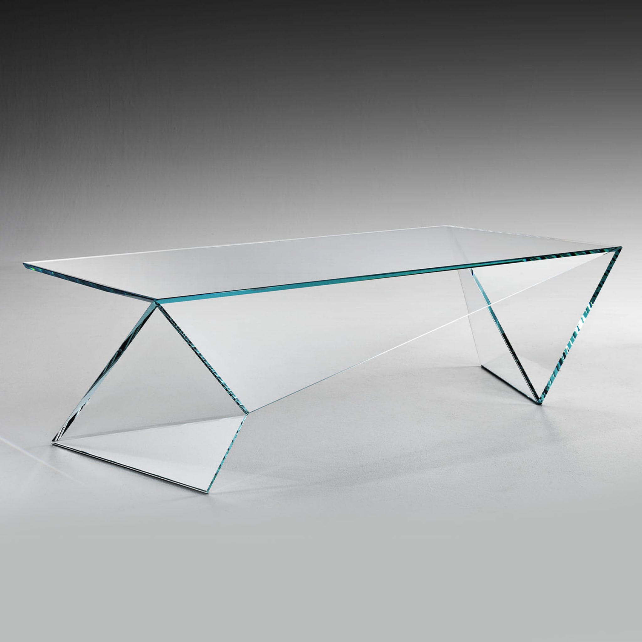 Mesa baja de cristal Origami - Vista alternativa 1