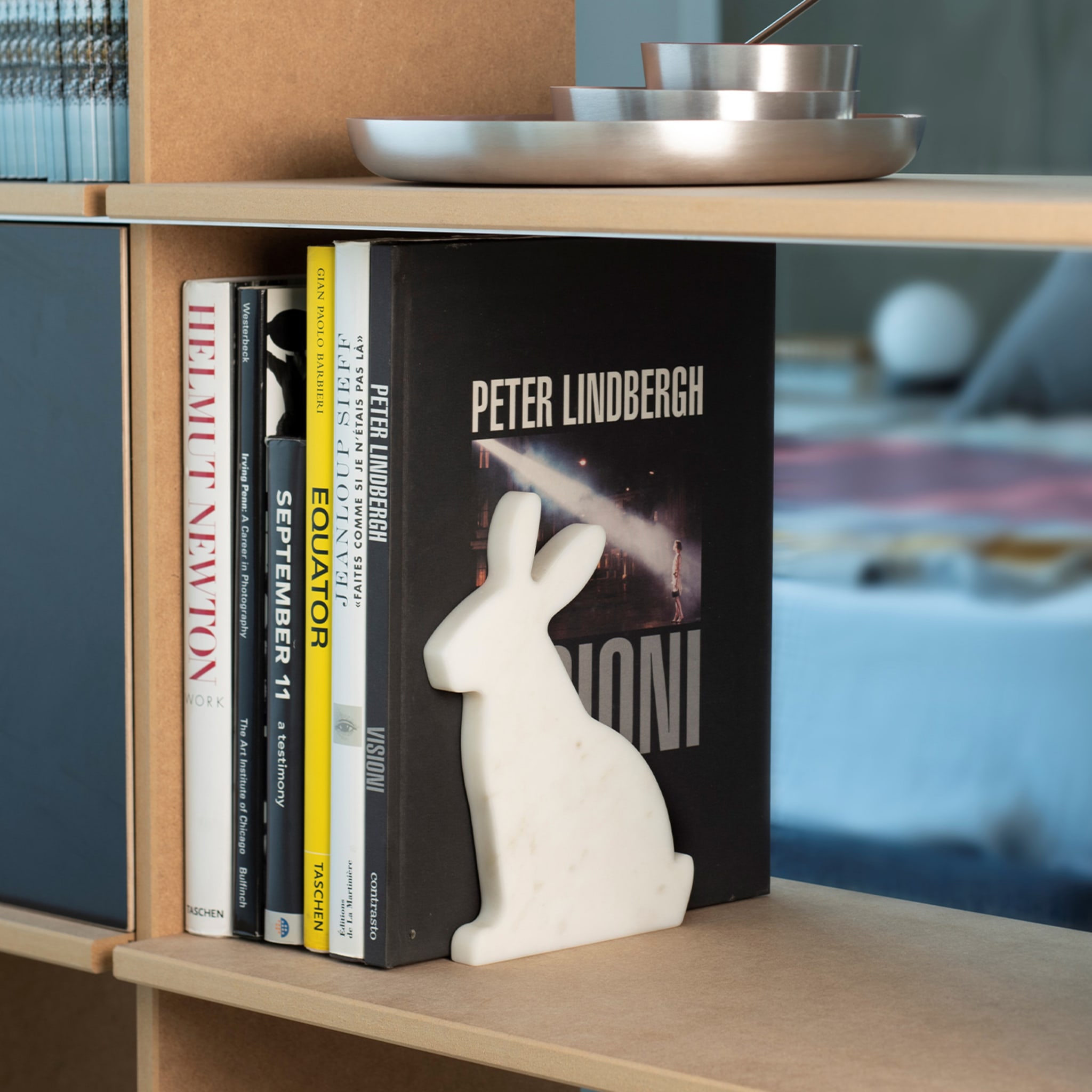 Serre-livres droit Bunny White Carrara par Alessandra Grasso - Vue alternative 3