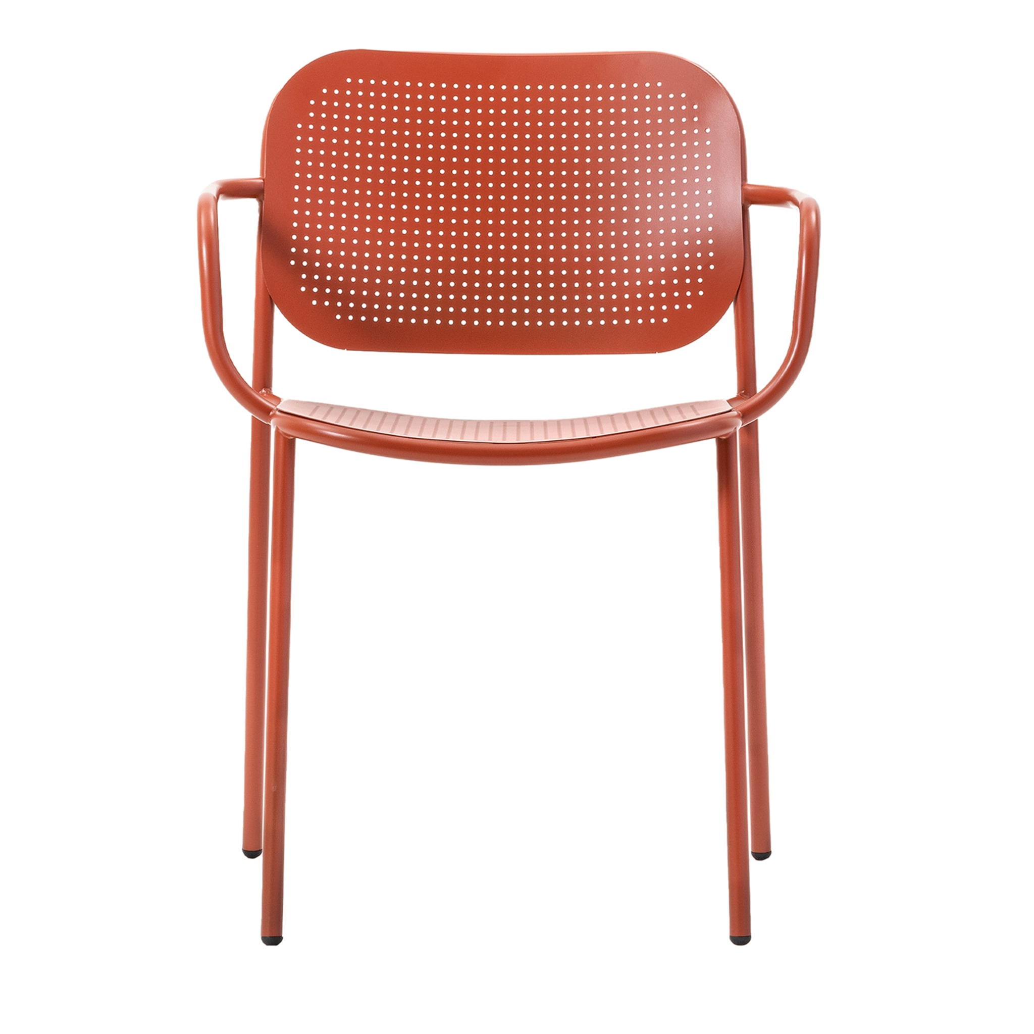0171-CB Metis Dot Red Chair Par Studio Gabbertas - Vue principale