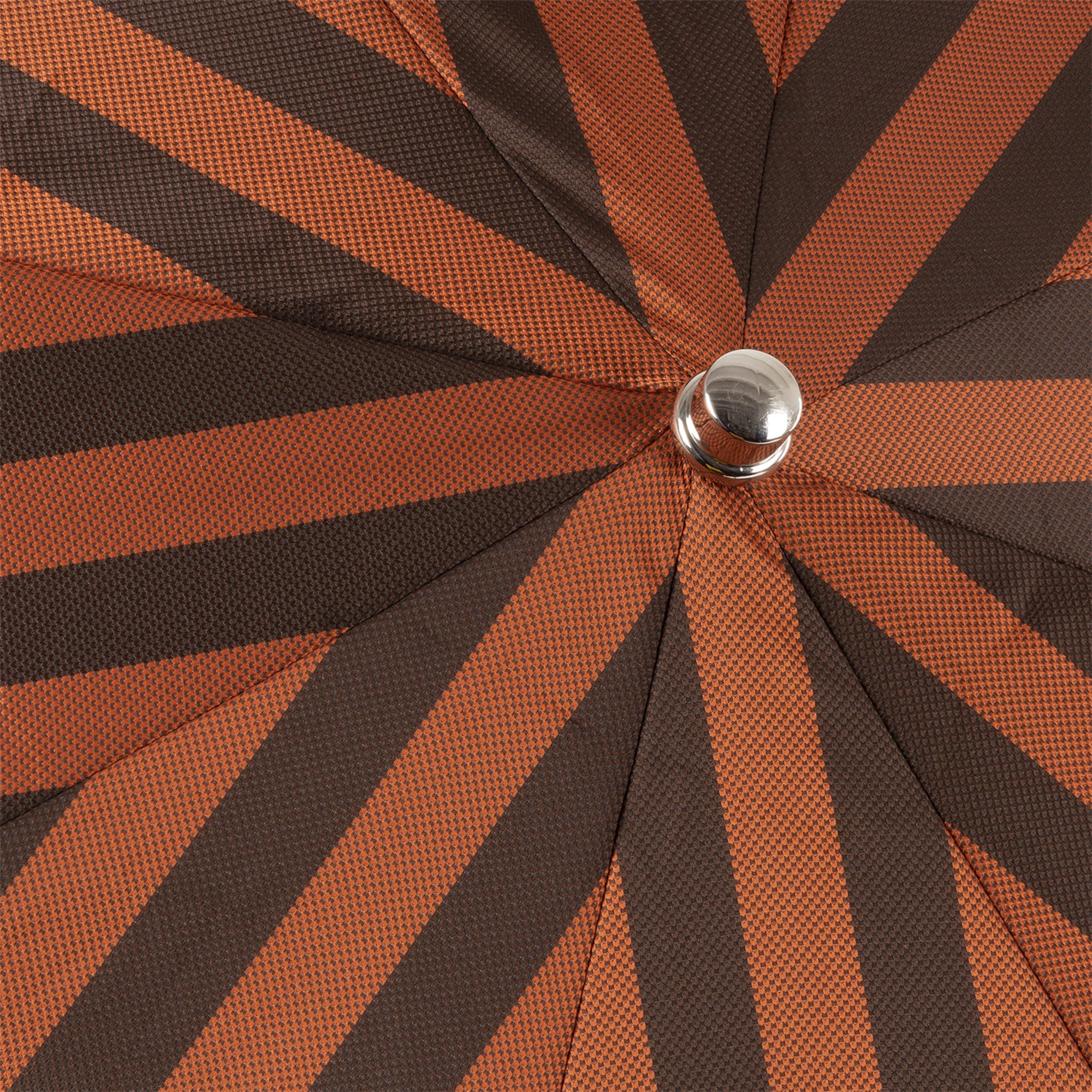 Orange and Brown Stripe Foldable Umbrella - Alternative view 1