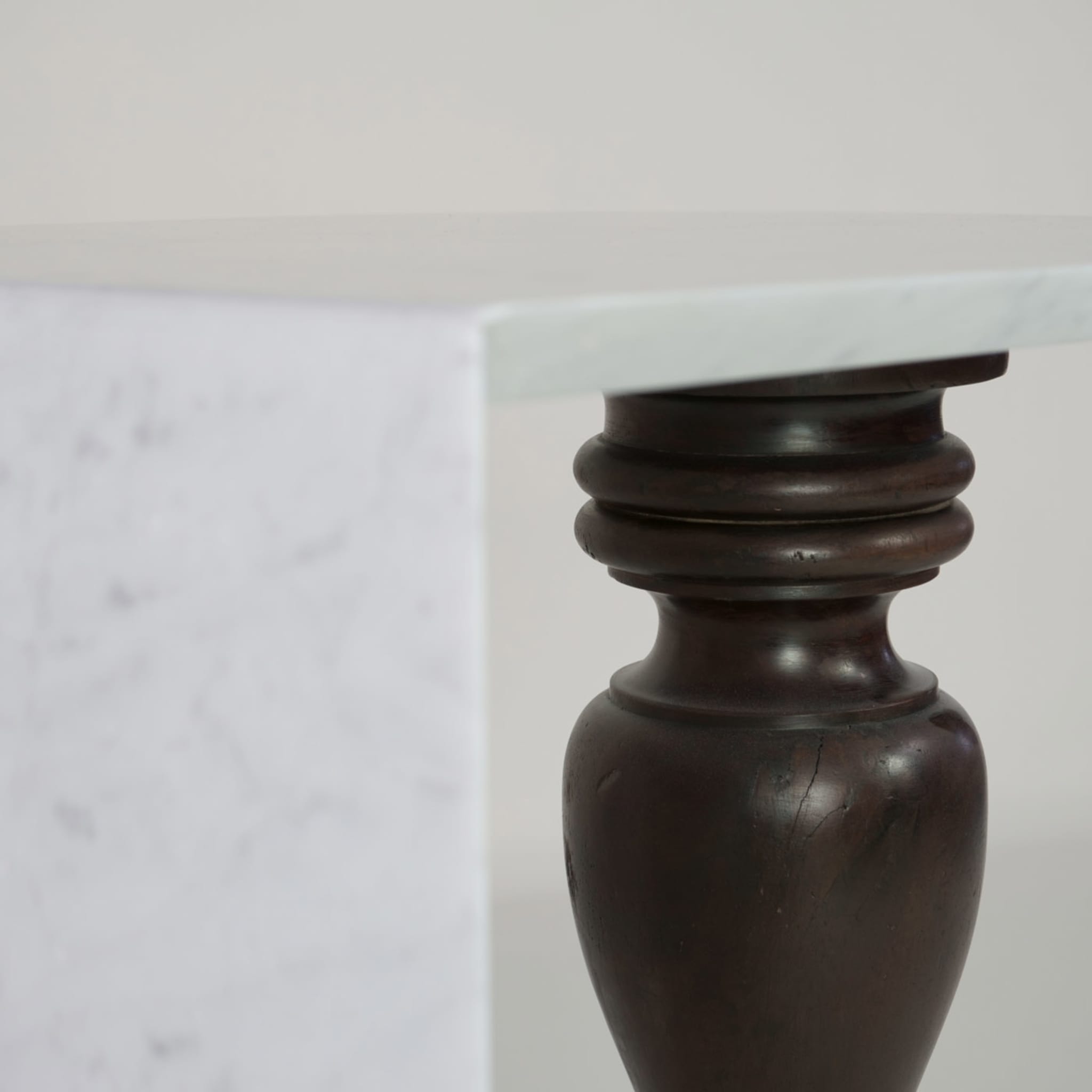 PianoForte Carrara Marble Side Table - Alternative view 1