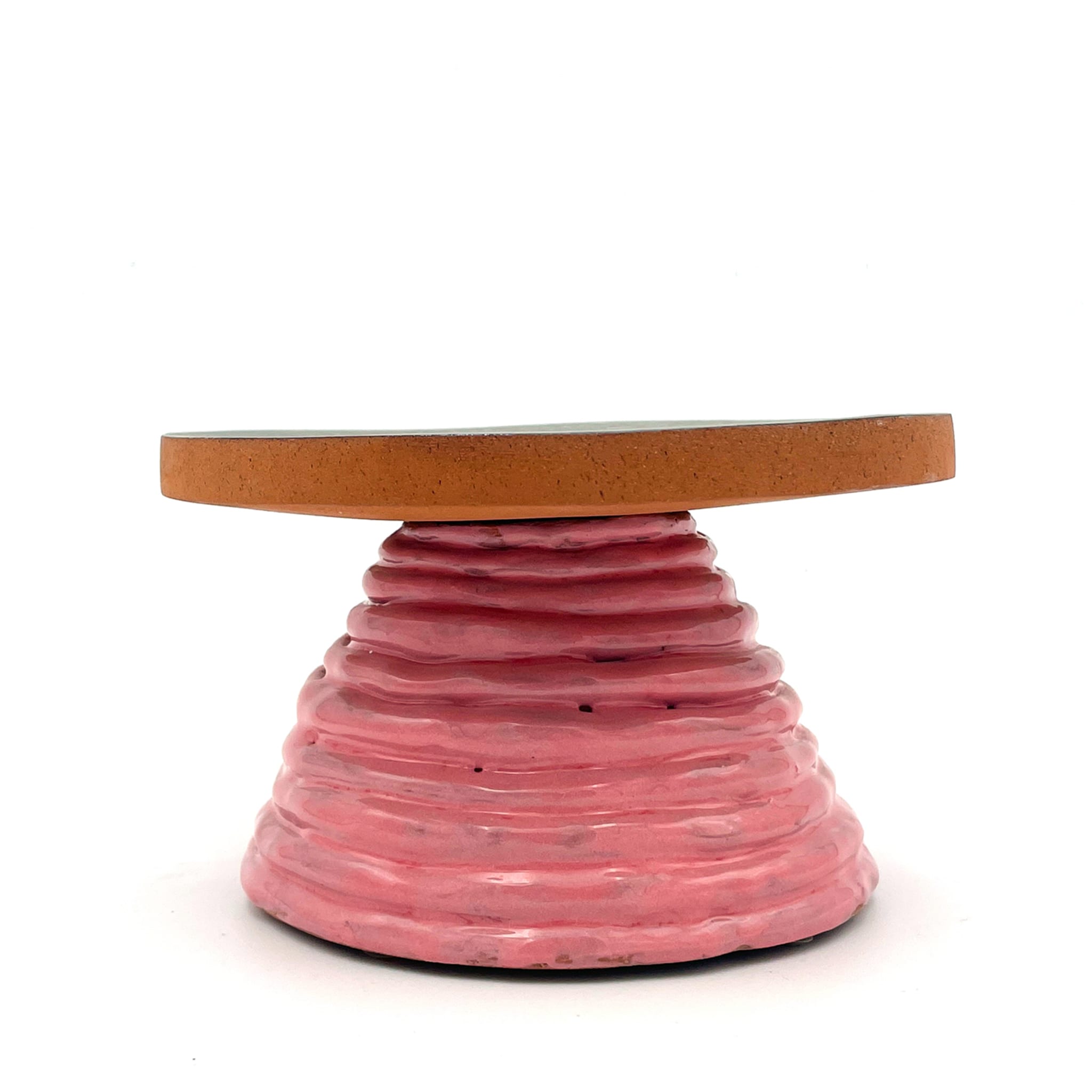 Fungo Ciccia Metallic Bronze and Pink Cake Stand - Alternative view 4