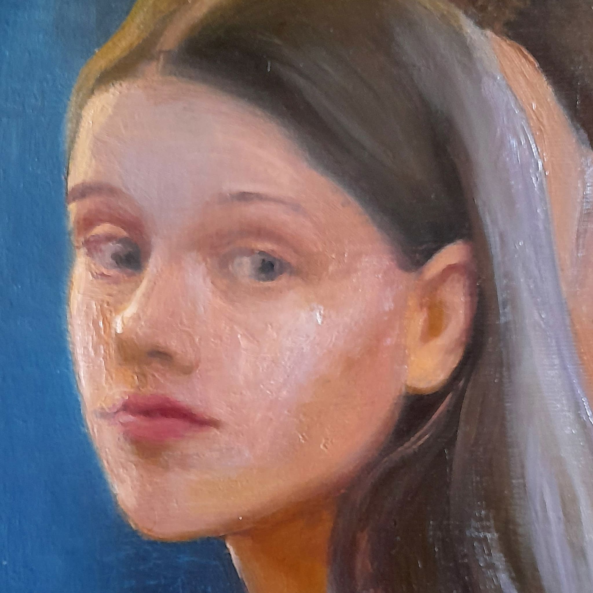 Studentesse Oil on Canvas Painting - Alternative view 1