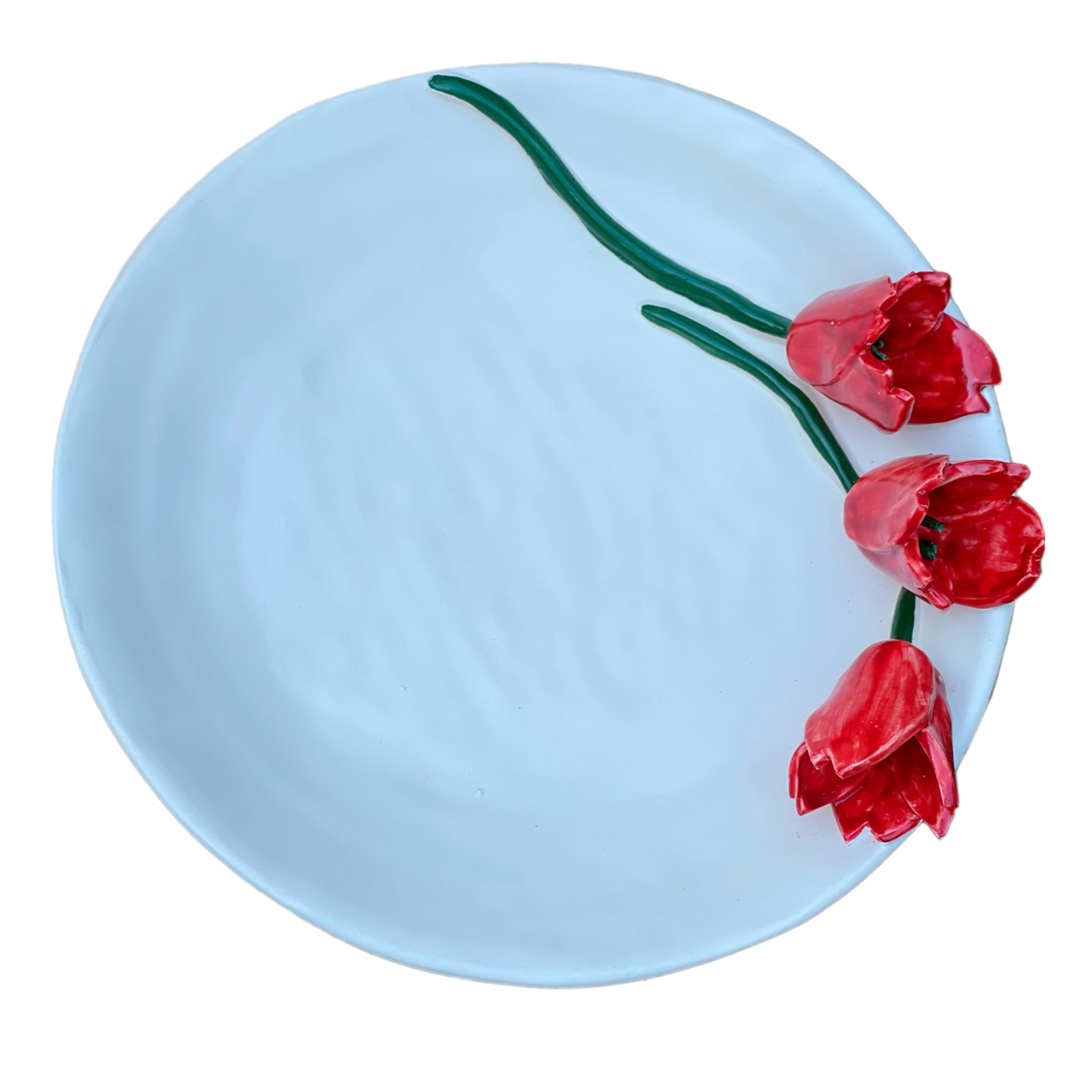 Conturbante Plate with Tulips - Main view