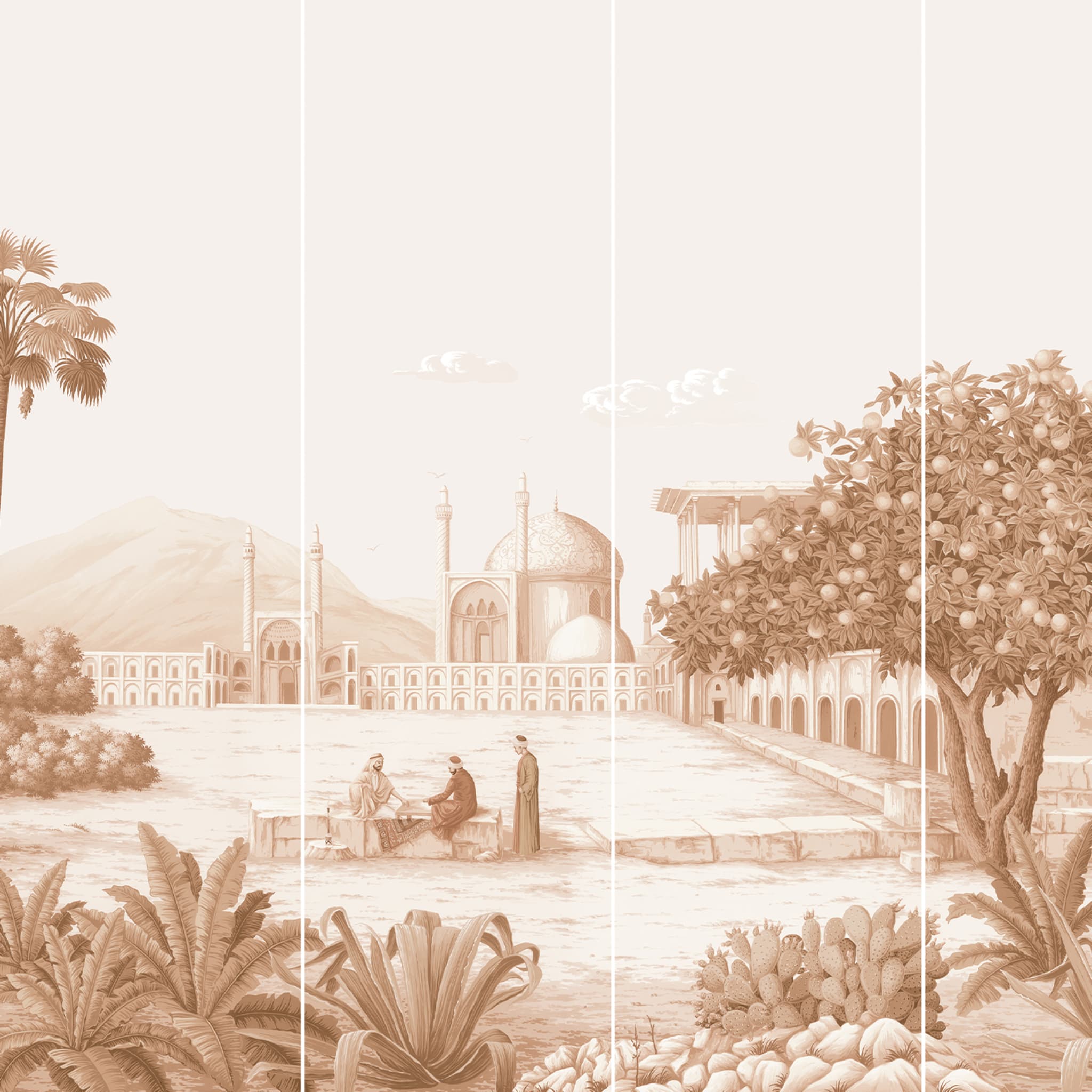 The Incense Route in Sepia Wallpaper - Alternative view 1