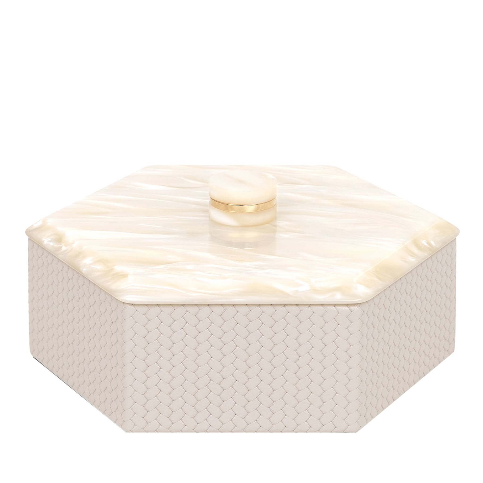 Kelly Low Petite boîte à crème hexagonale avec couvercle - Vue principale