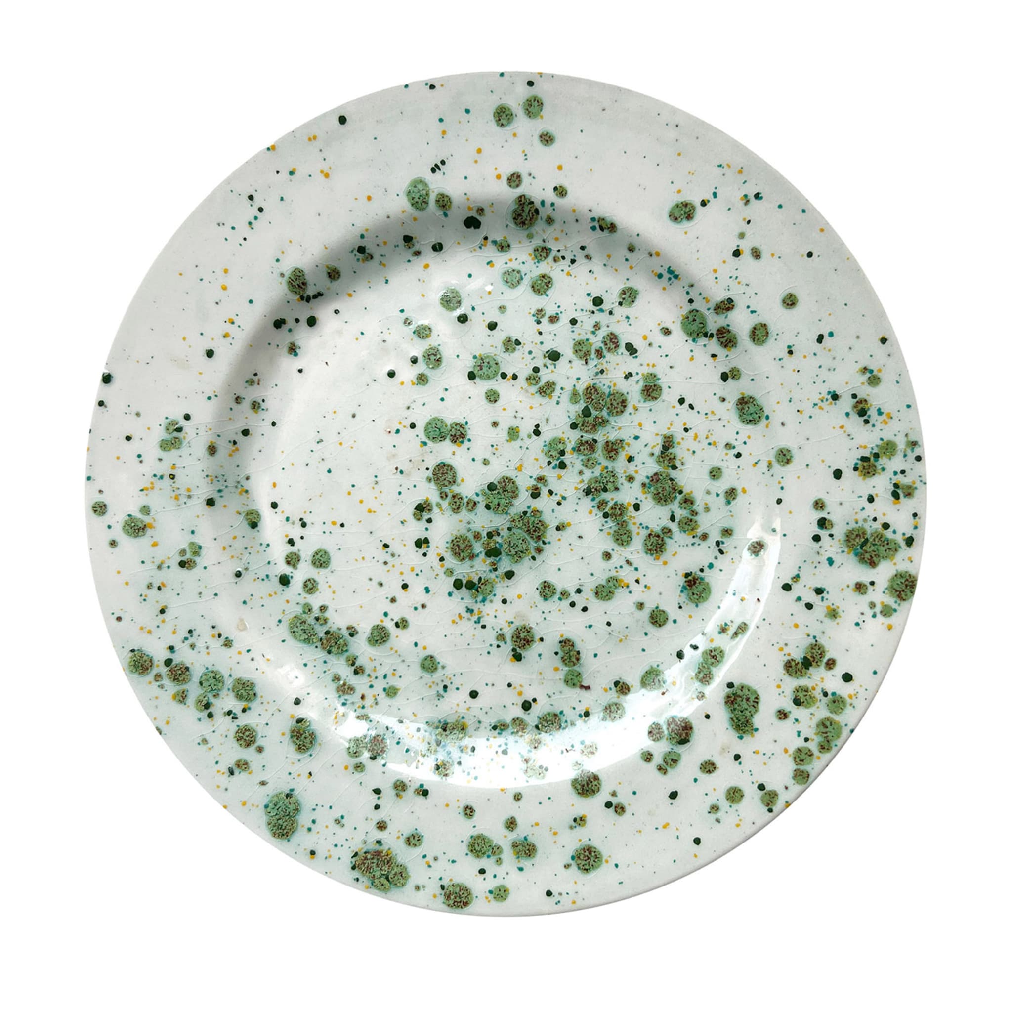 Herb Mottled Green Dinner Plate - Main view