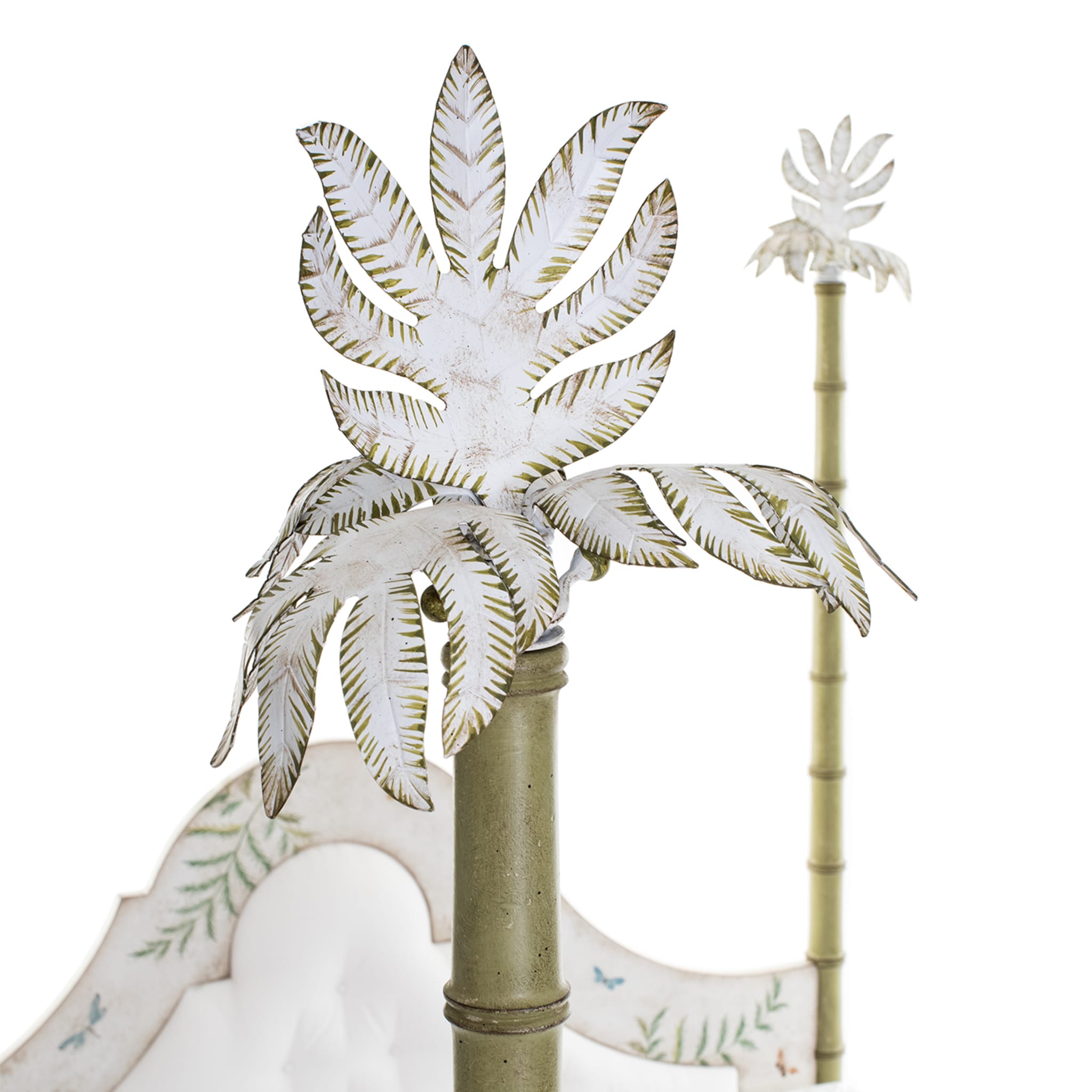 Roma Apple Green Bamboo with Ferns and Butterflies Bed - Alternative view 2