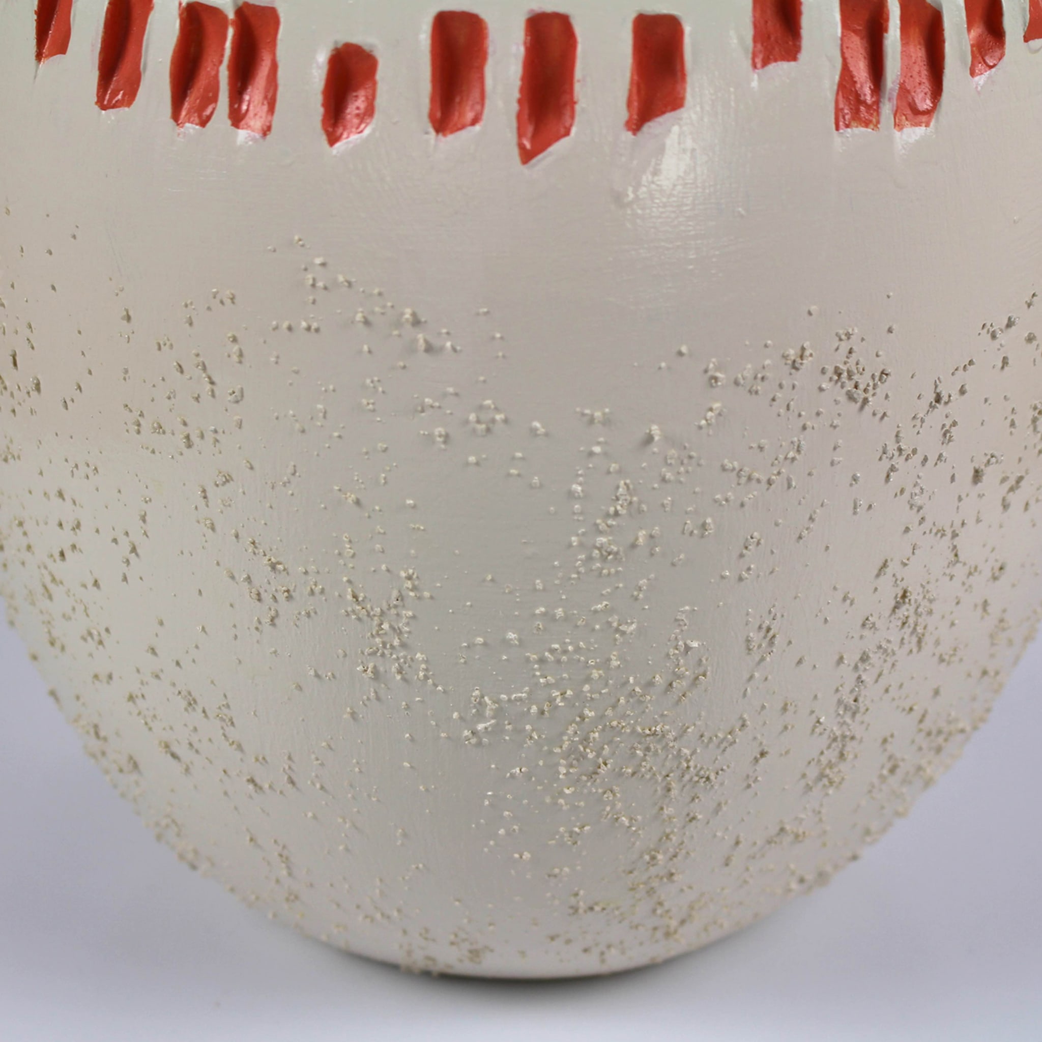 Drop-Shaped Beige & Red Vase 17 by Mascia Meccani - Alternative view 4