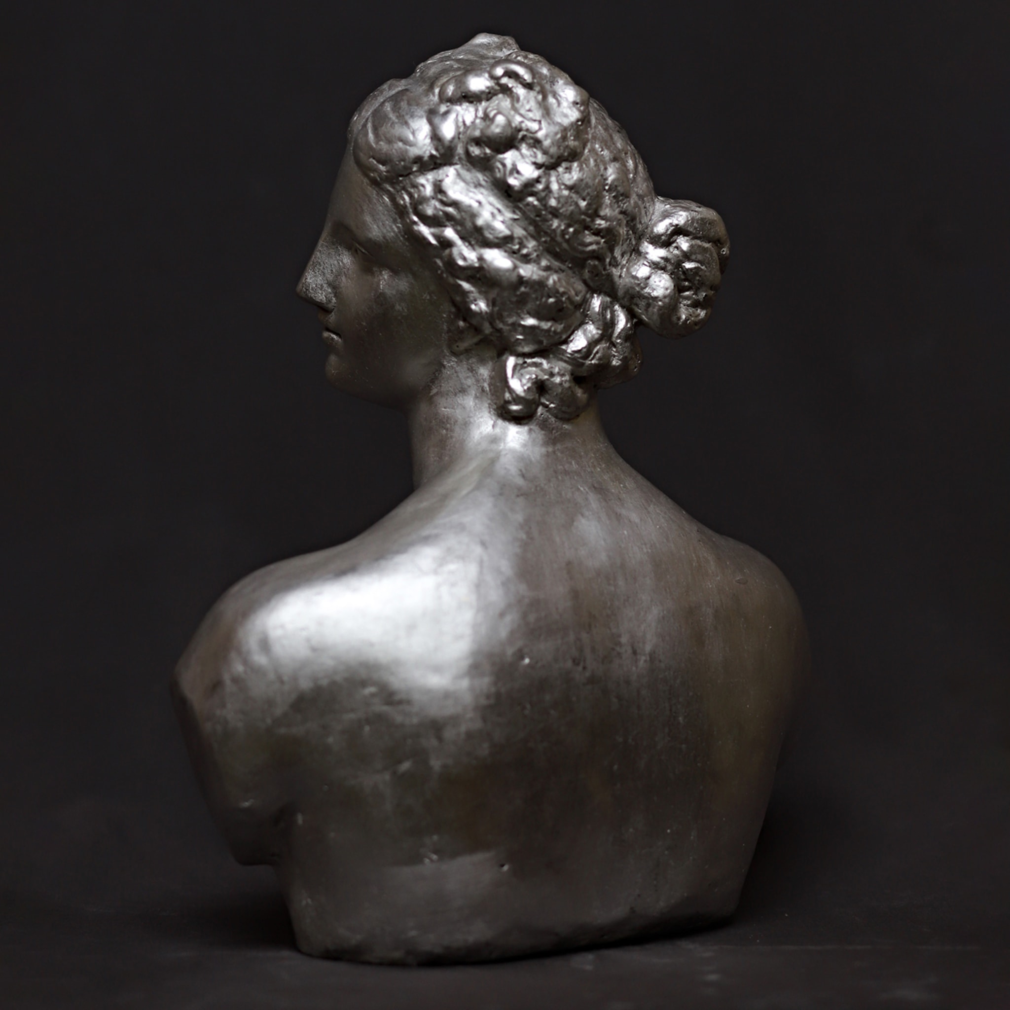 Venere de' Medici Sculpture en plâtre argenté - Vue alternative 3