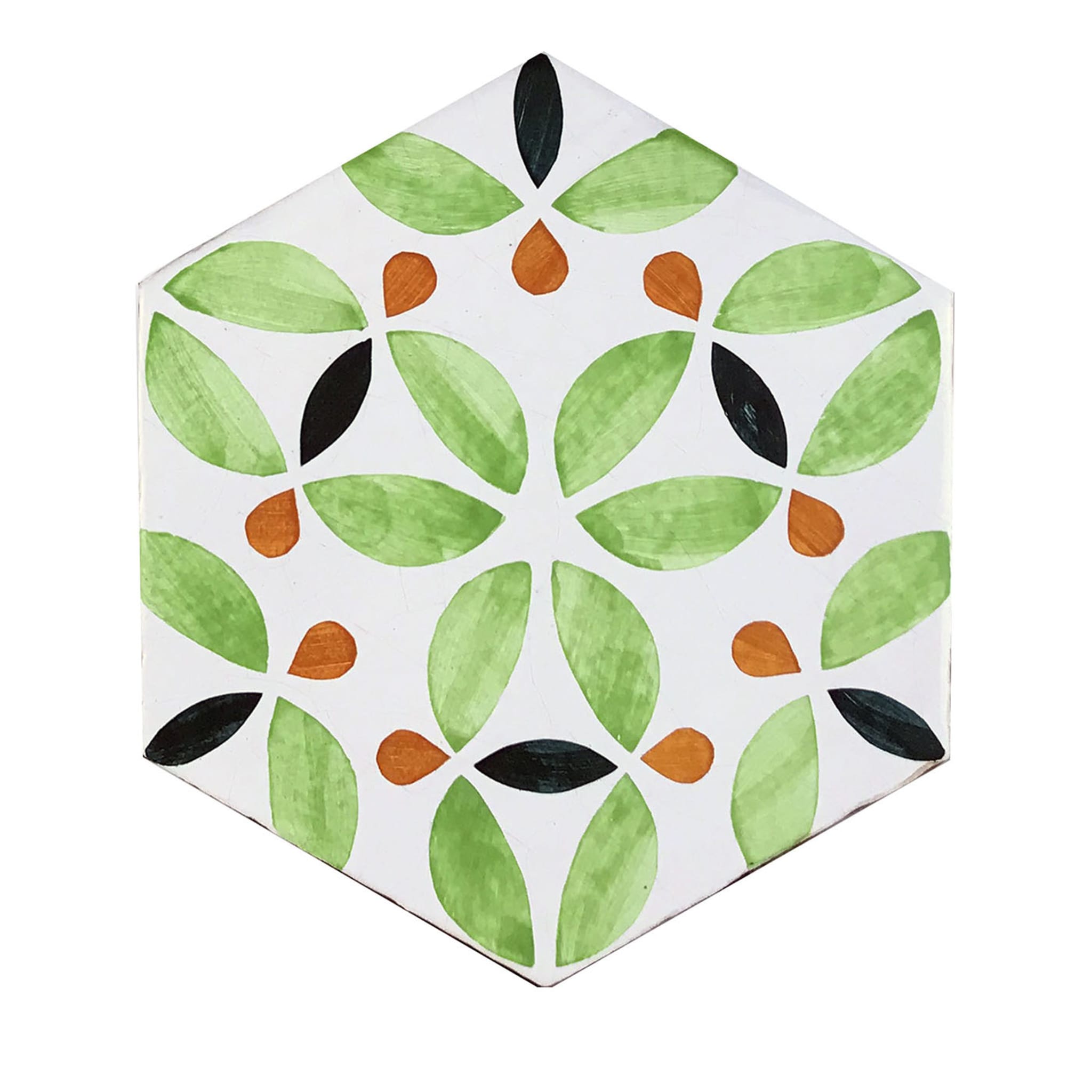 Daamè Set of 28 Hexagonal Light Green Tiles - Main view