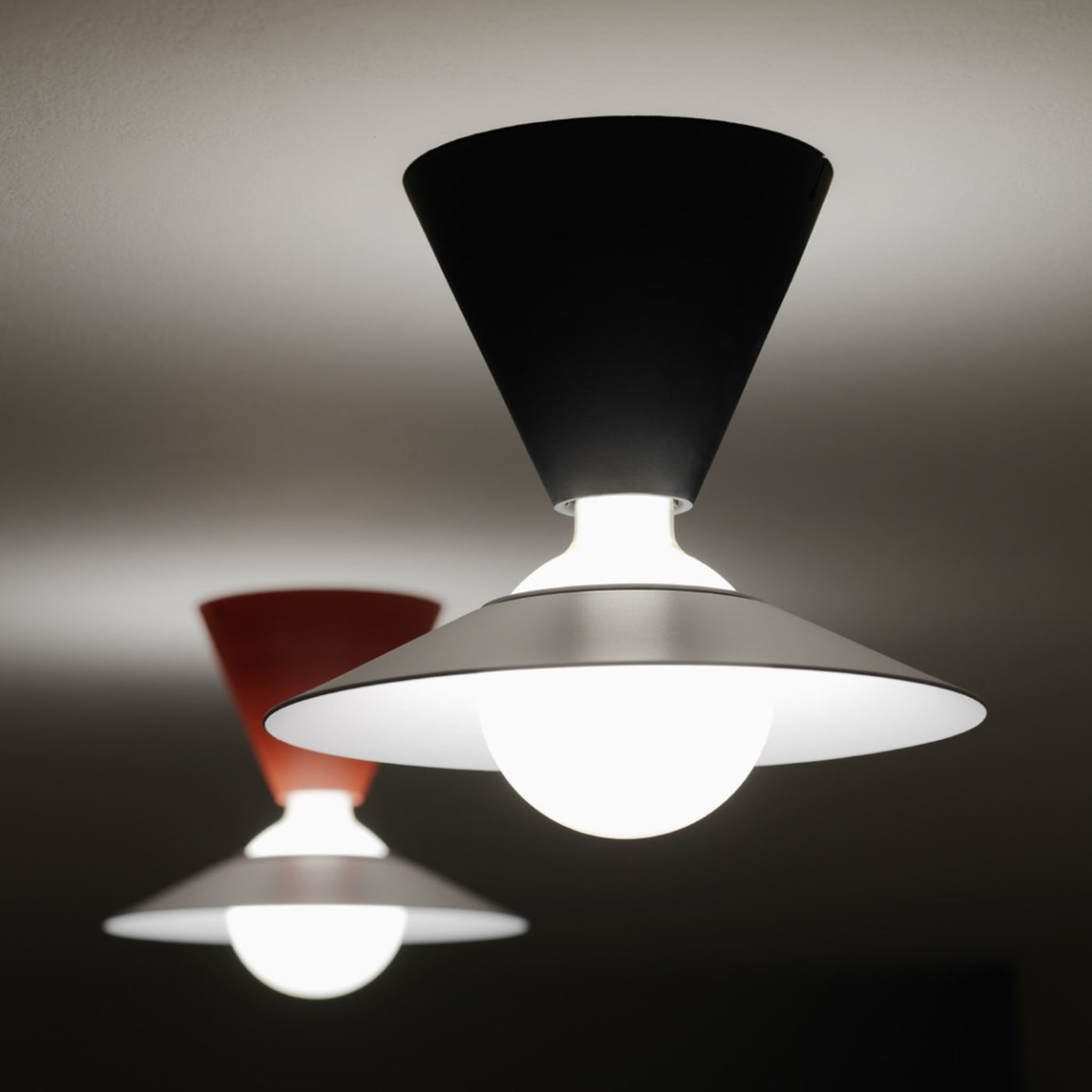 Fante Red Ceiling Lamp - Alternative view 3