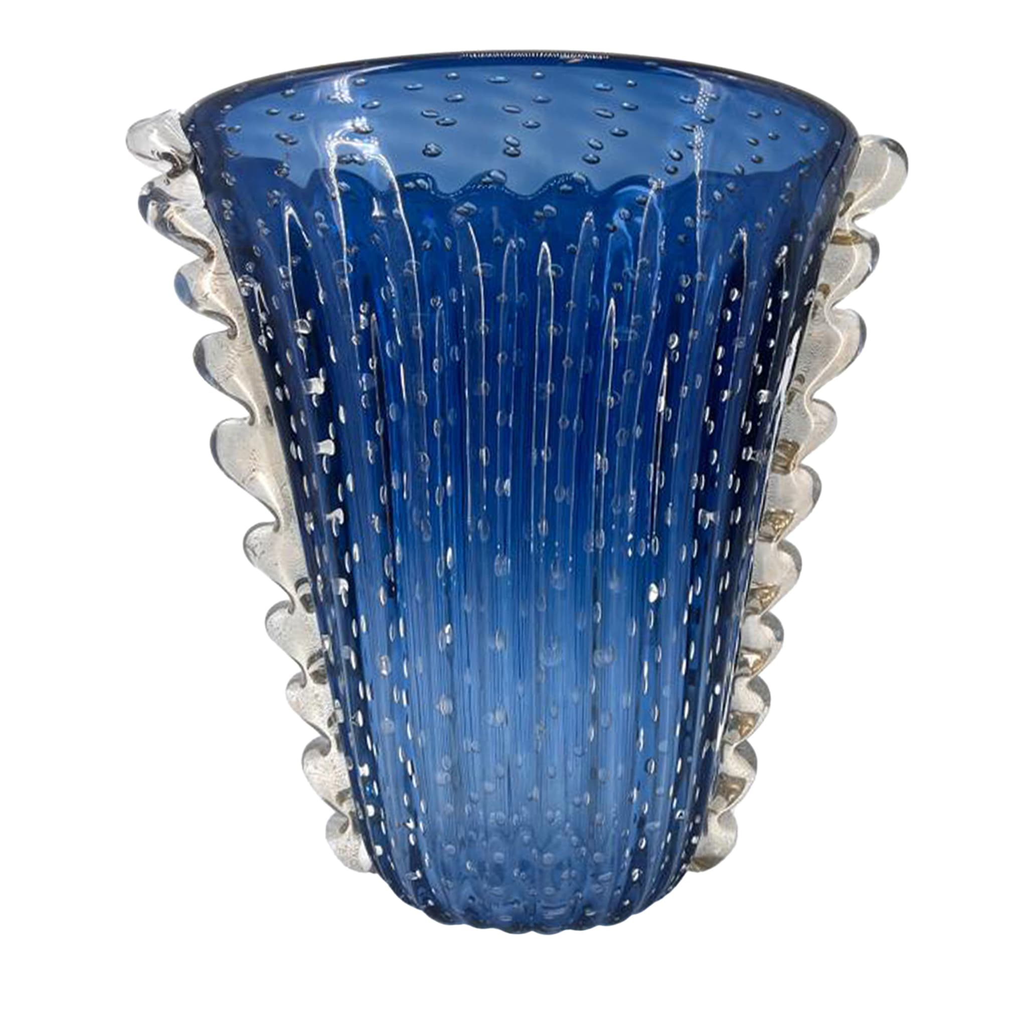 Vase en forme de V Submerged-Balloton bleu marine &amp; transparent - Vue principale