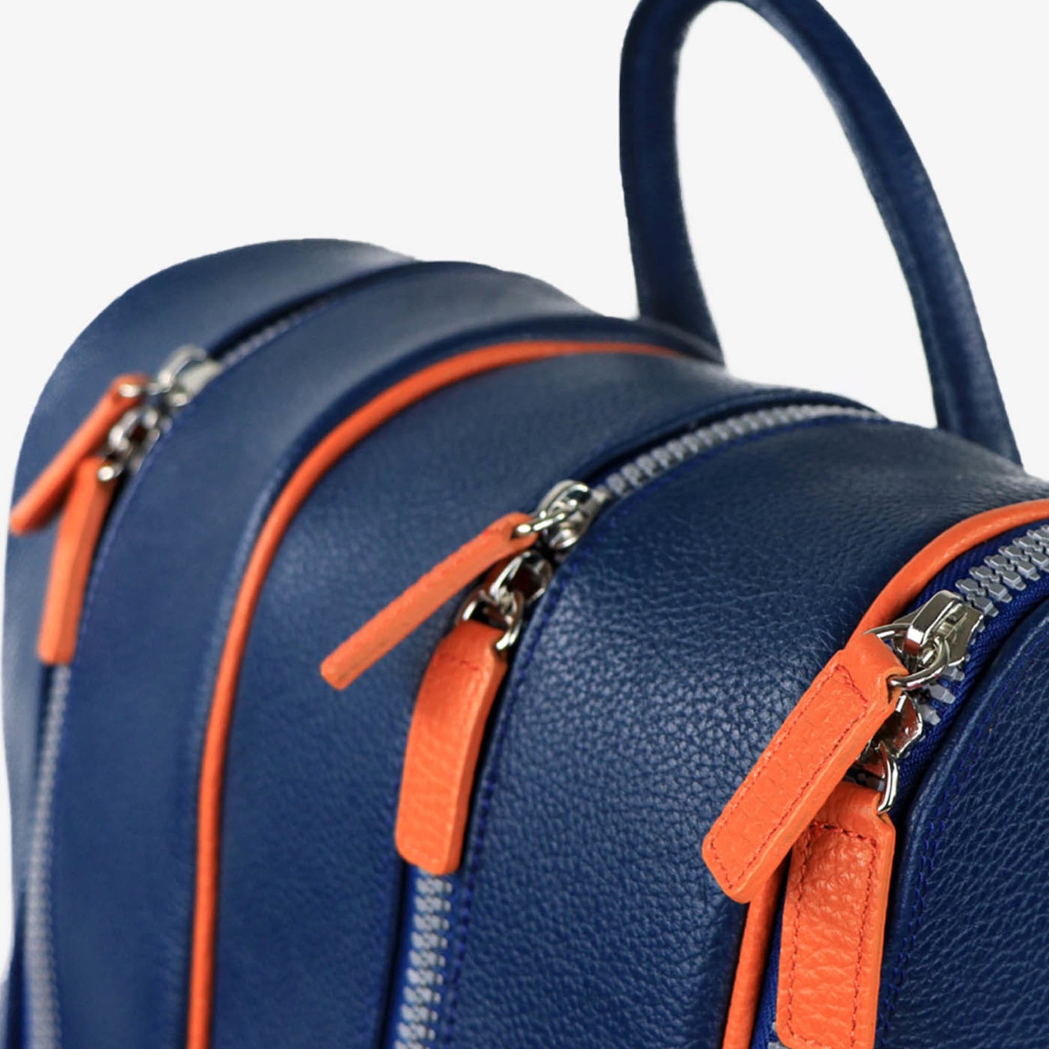 Classic Blue & Orange Tennis Backpack - Alternative view 4