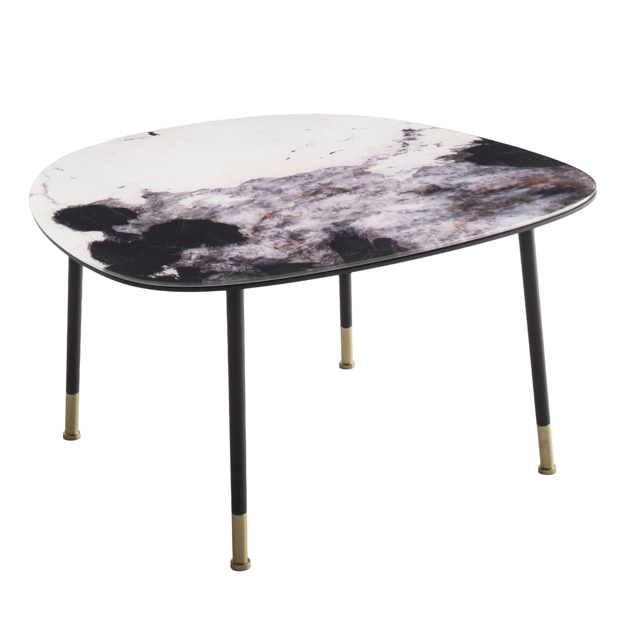 Pebble Large Patagonia Marble-Effect Coffee Table - Main view
