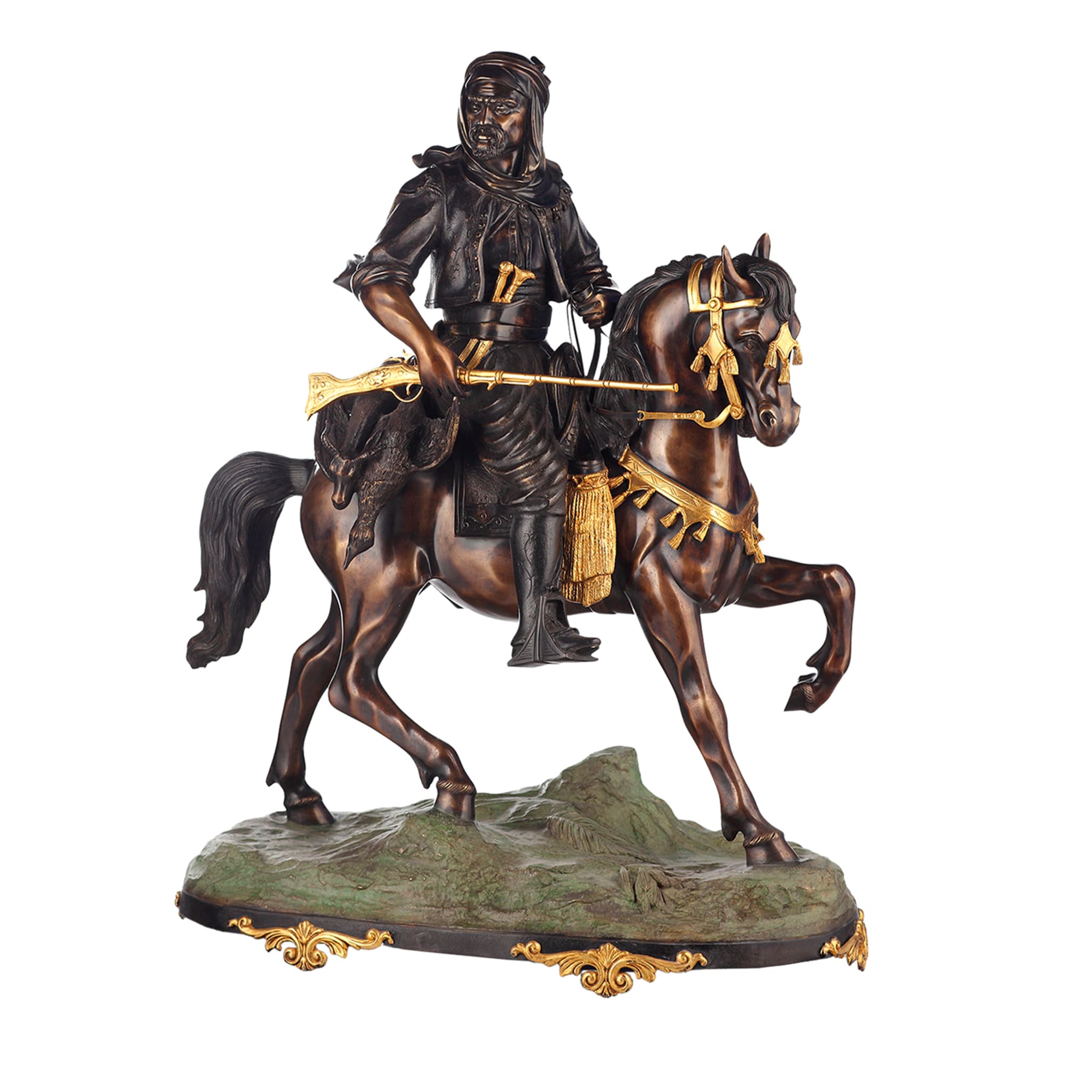Arabo A Cavallo Sculpture - Vue principale