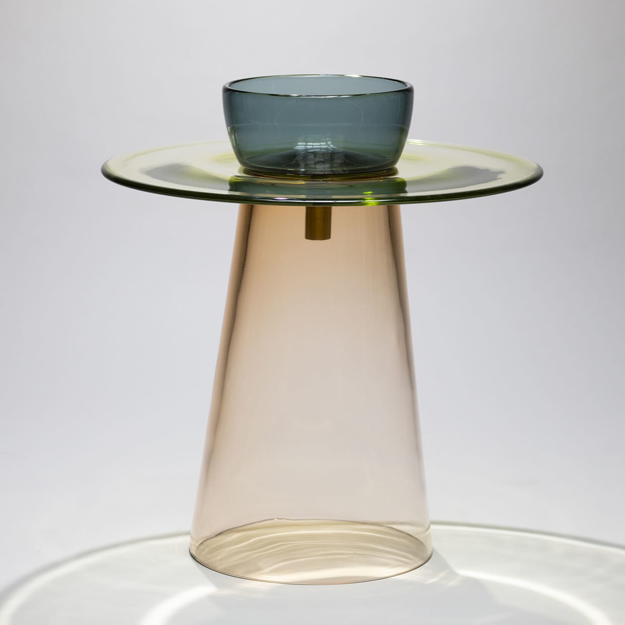 Angel Mid-Low Rosé-Green-Blue Side Table - Alternative view 1
