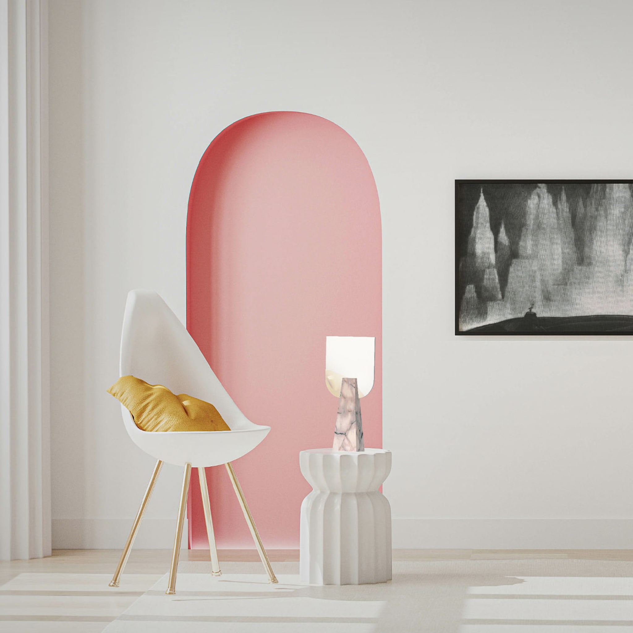 Ophelia Portuguese Pink Table Mirror - Alternative view 5
