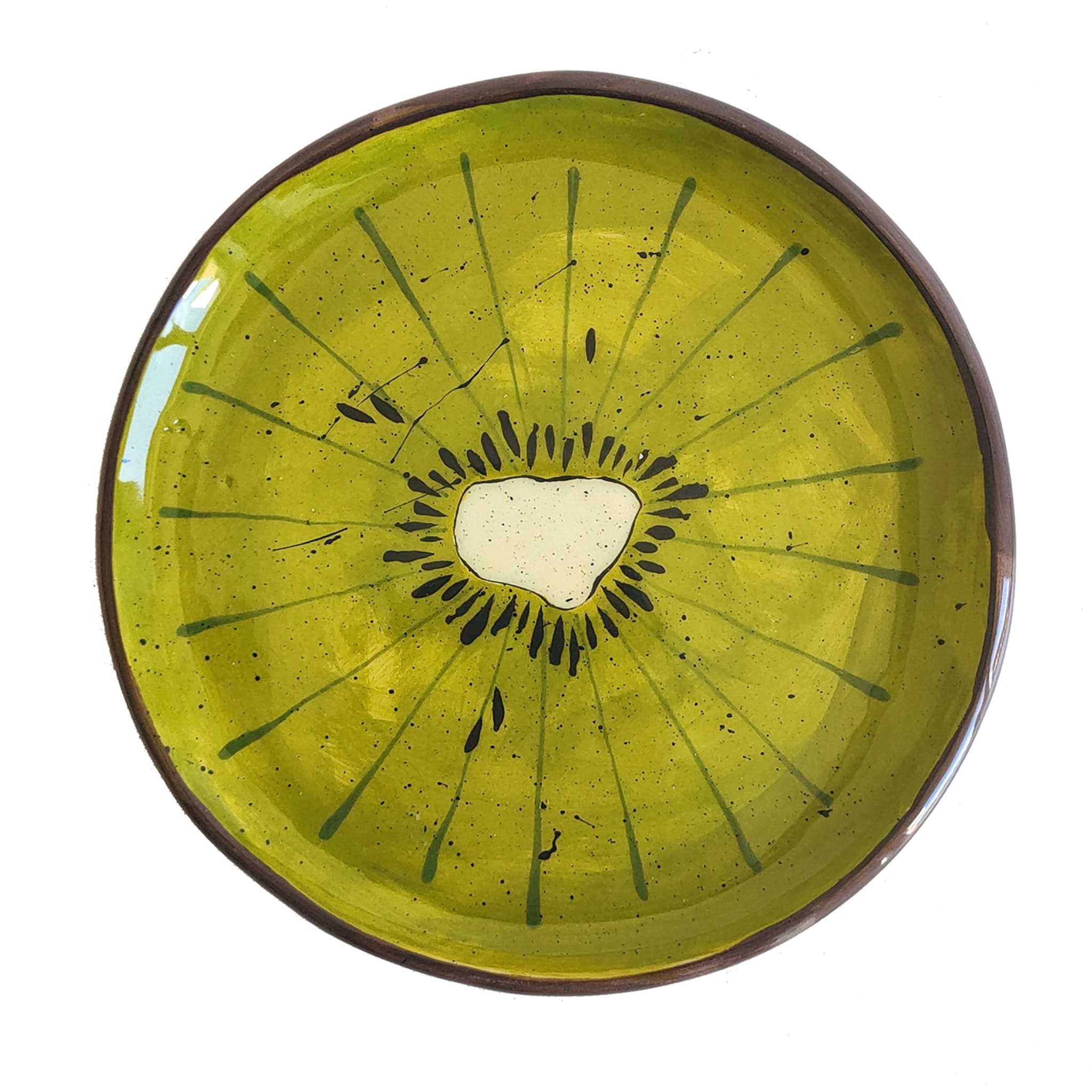 Set of 2 Green Kiwi Plate 27 cm - Main view