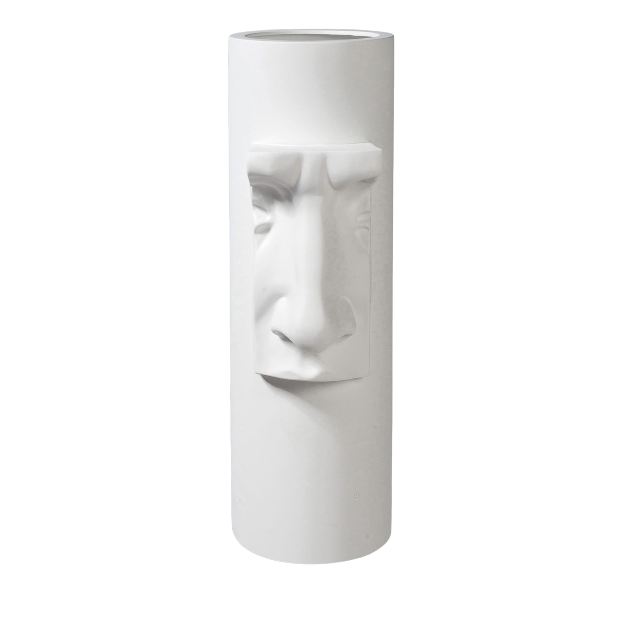 David Nose White Decorative Vase - Main view
