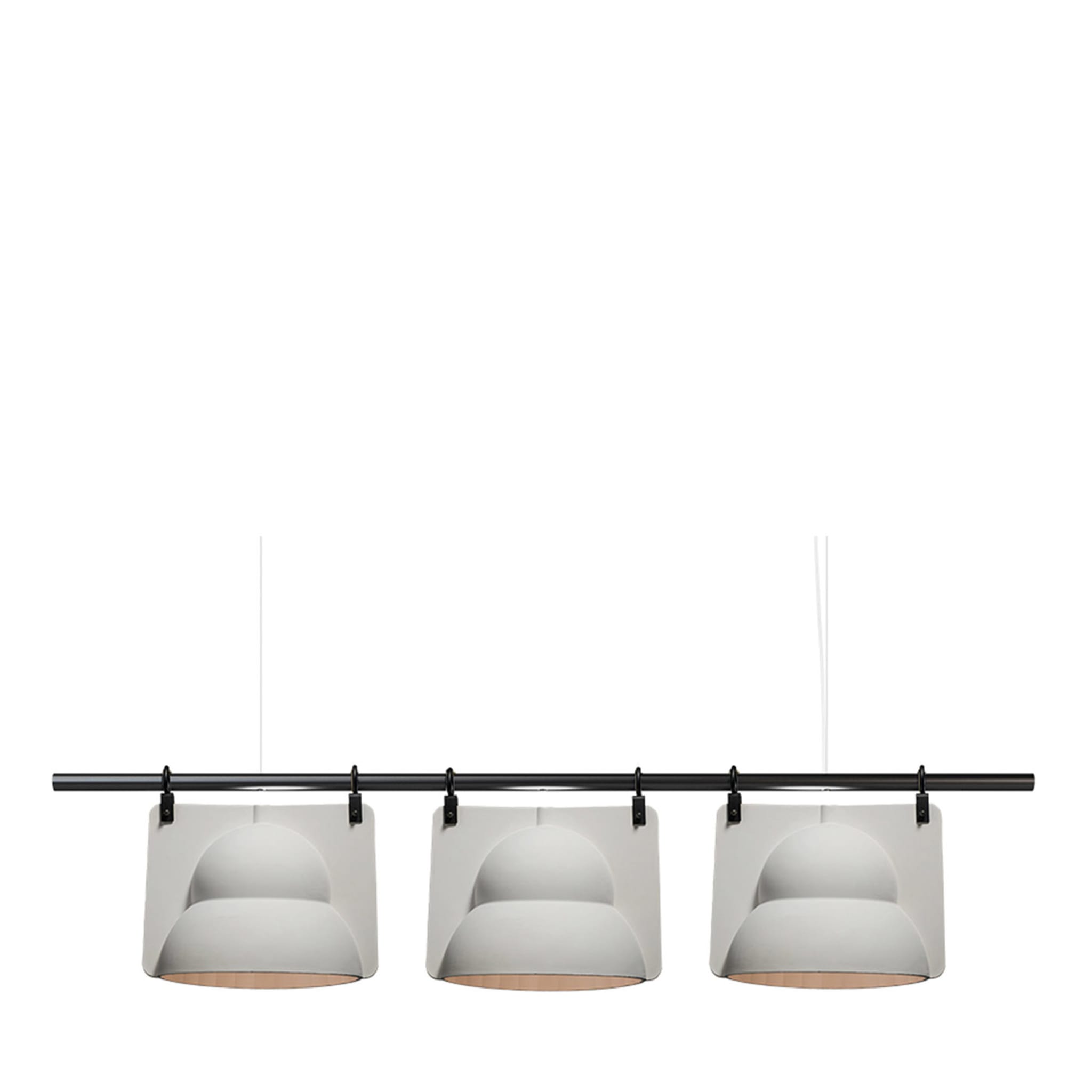 White Street Lamp Hang Trio Pendant Lamp - Main view