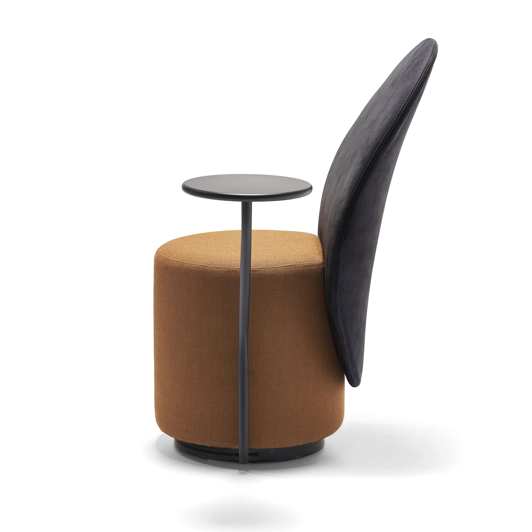 Loomi Black and Mustard Chair with Top by Lapo Ciatti - Alternative view 3