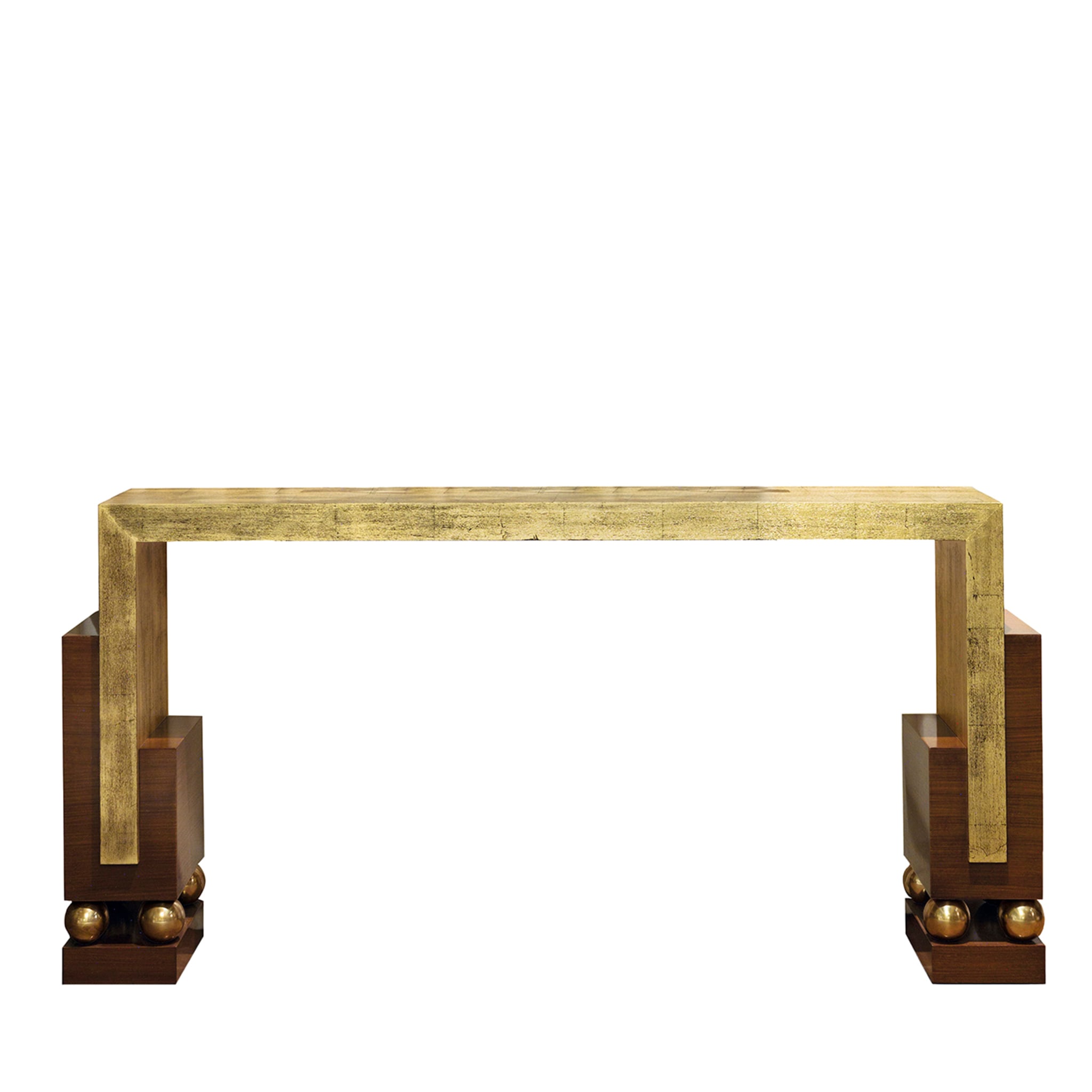 Gold Leaf and Rosewood Console - Main view