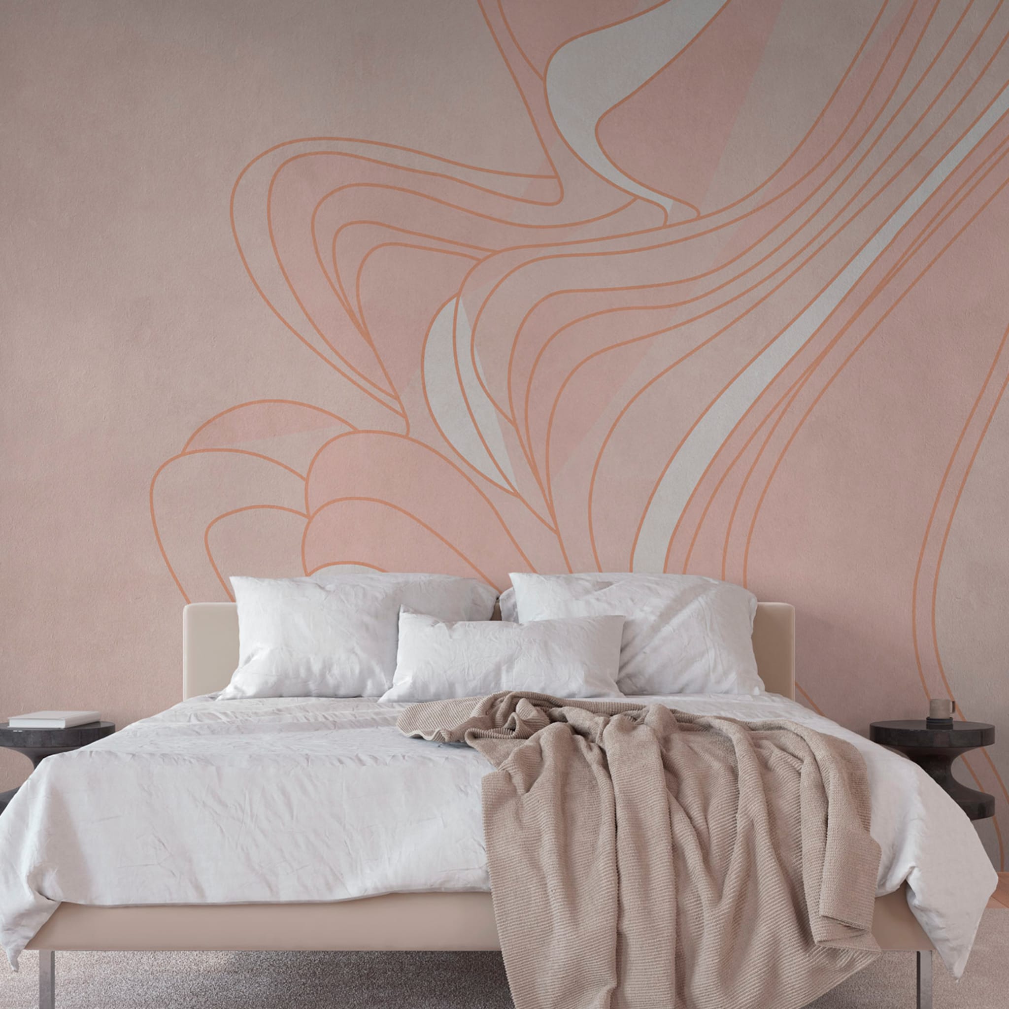 Pink Soft Motion textured wallpaper - Alternative view 2