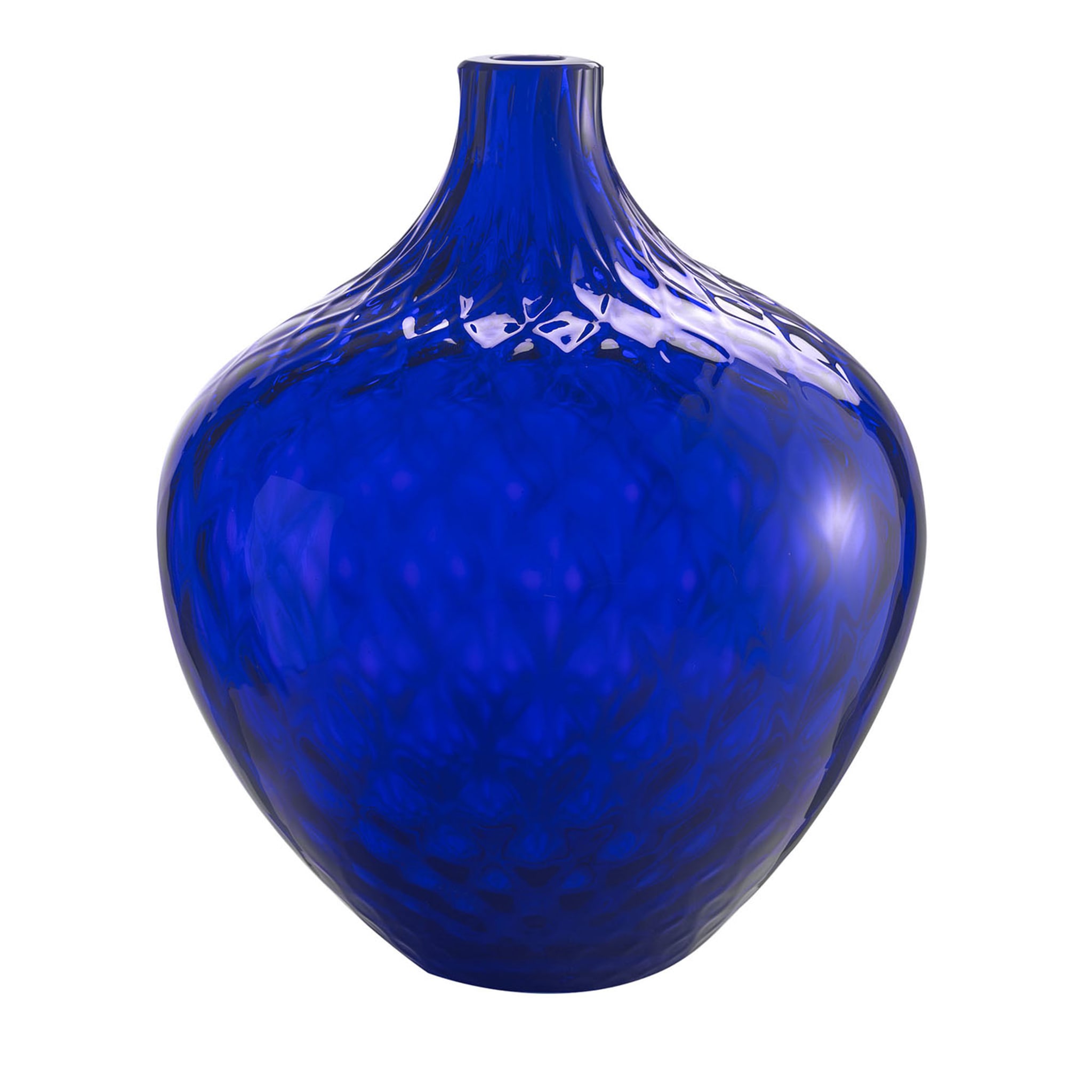 Samarcanda Medium Balloton Blau Dekorative Vase - Hauptansicht