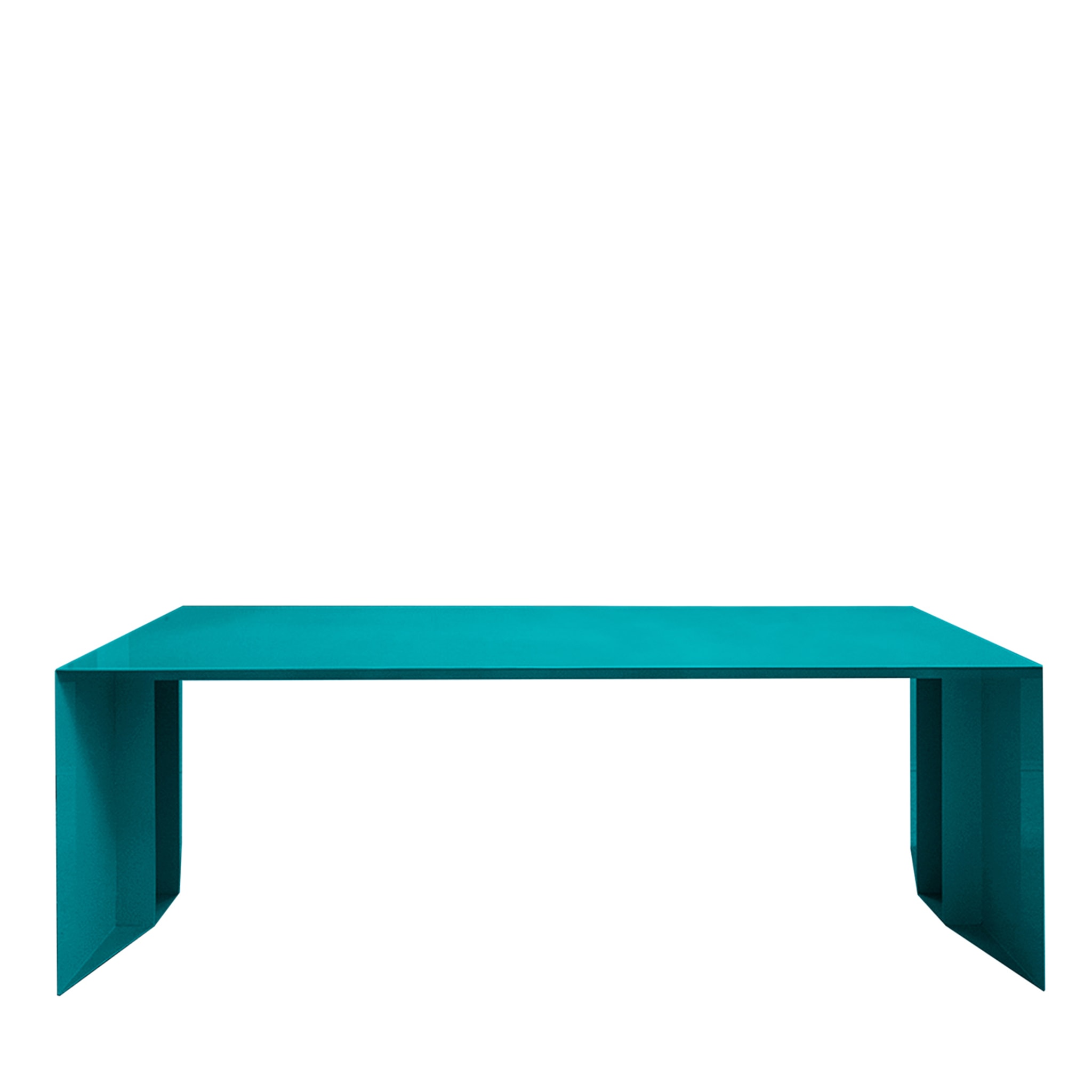 S3 Table à manger en fer turquoise  - Vue principale