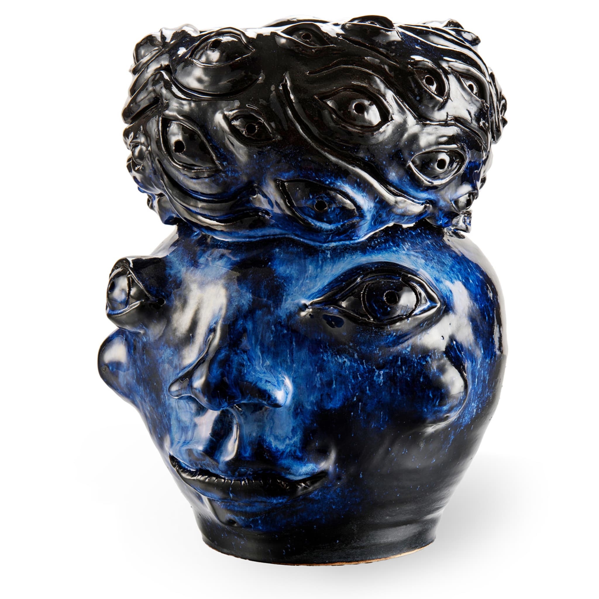 Blu Eye Moorish Head Vase - Alternative view 1
