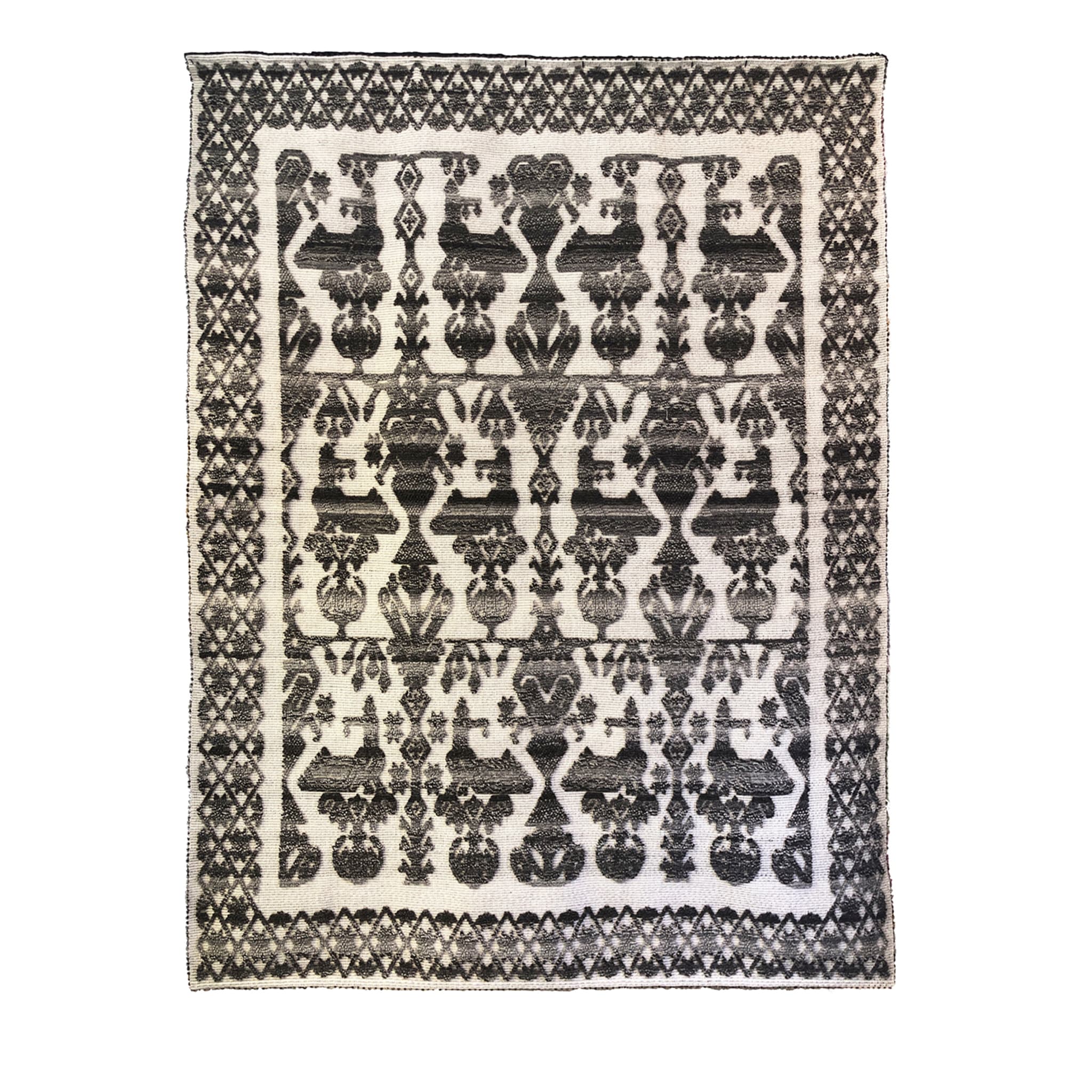 Uccello Fiorito Patterned Rug - Main view