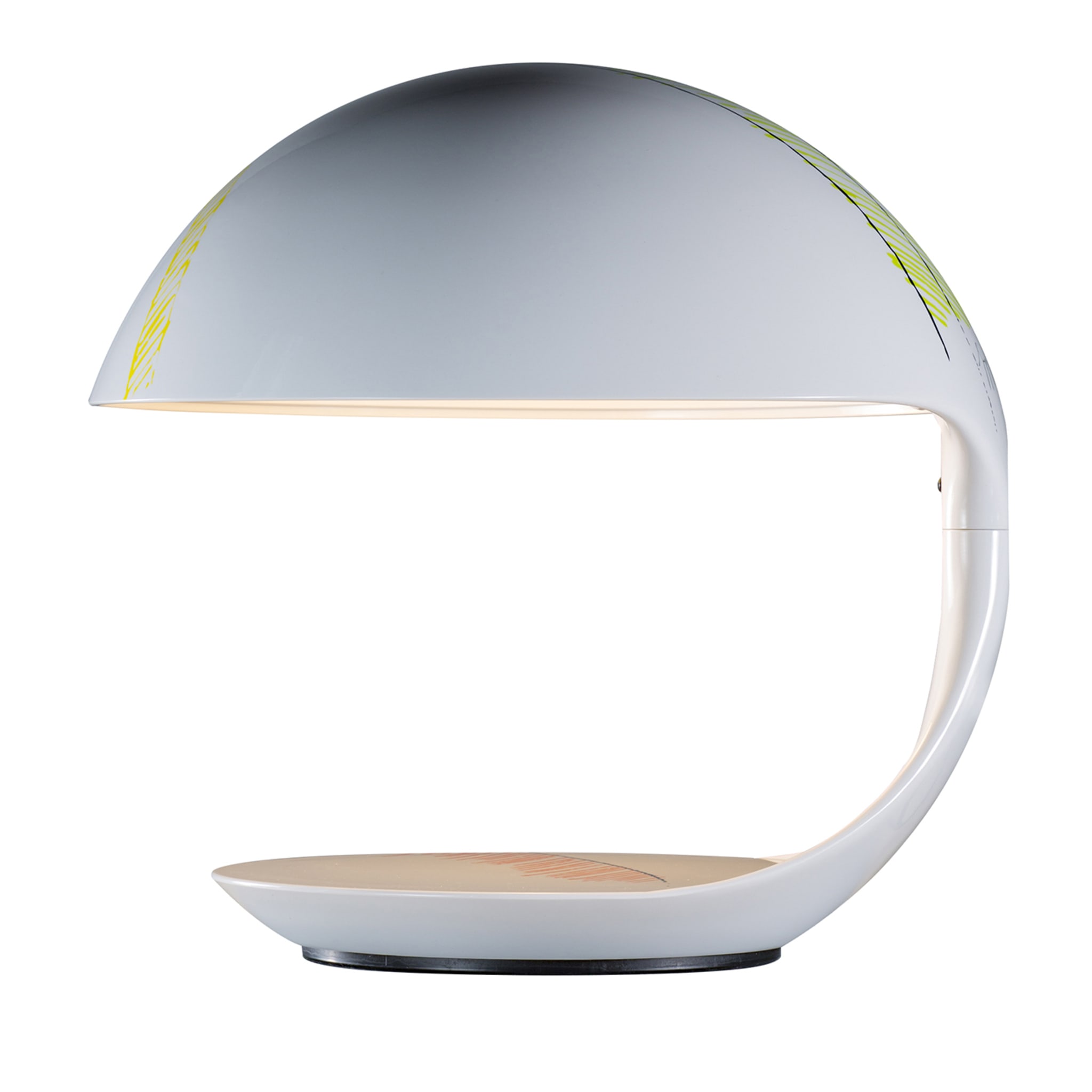 Lampada da tavolo con texture Cobra di Giorgio Brogi - Vista principale