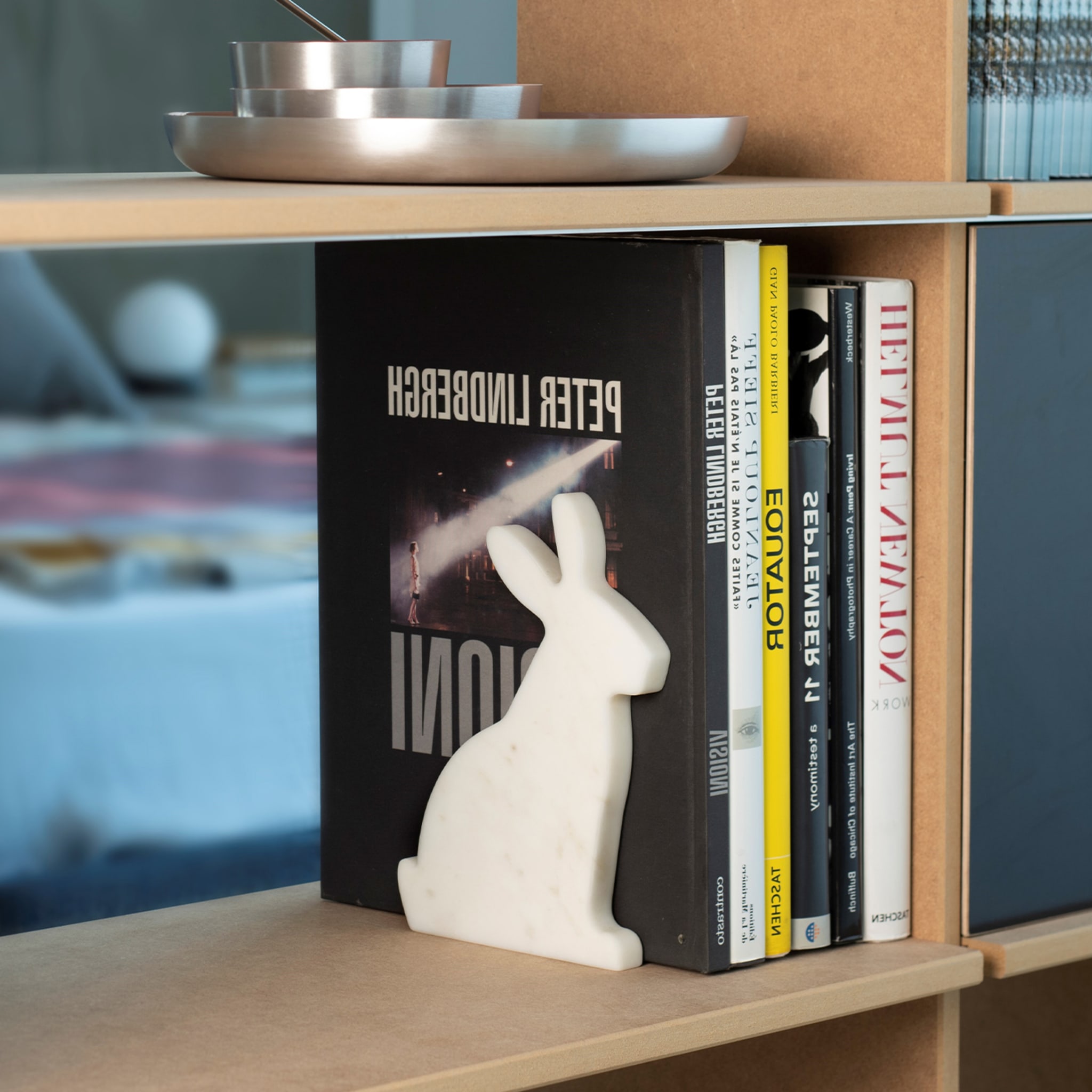 Bunny Set of 2 White Carrara Bookends by Alessandra Grasso - Alternative view 4