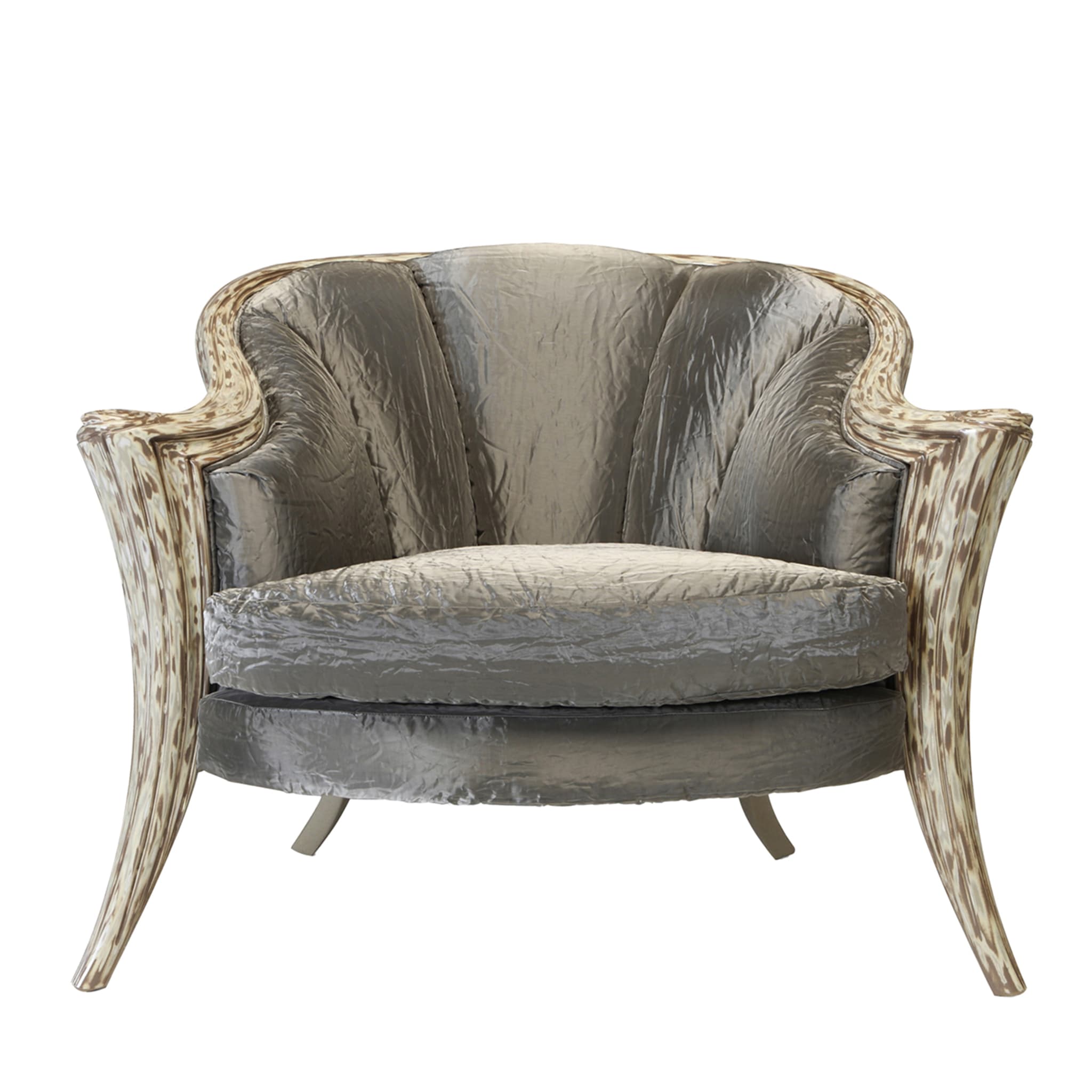 Opus Futura Upholstered Armchair Gray by Carlo Rampazzi - Main view