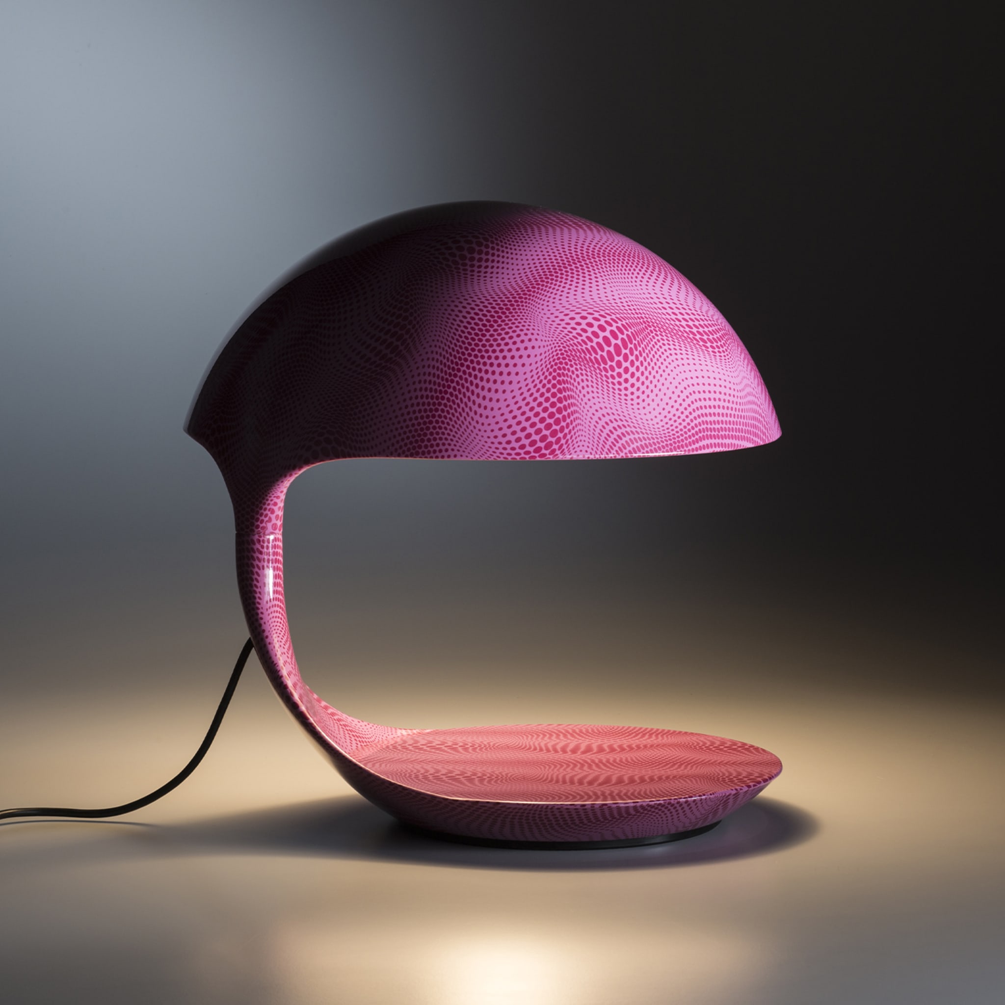 Cobra Texture Dotted Pink Table Lamp by Karim Rashid - Alternative view 4