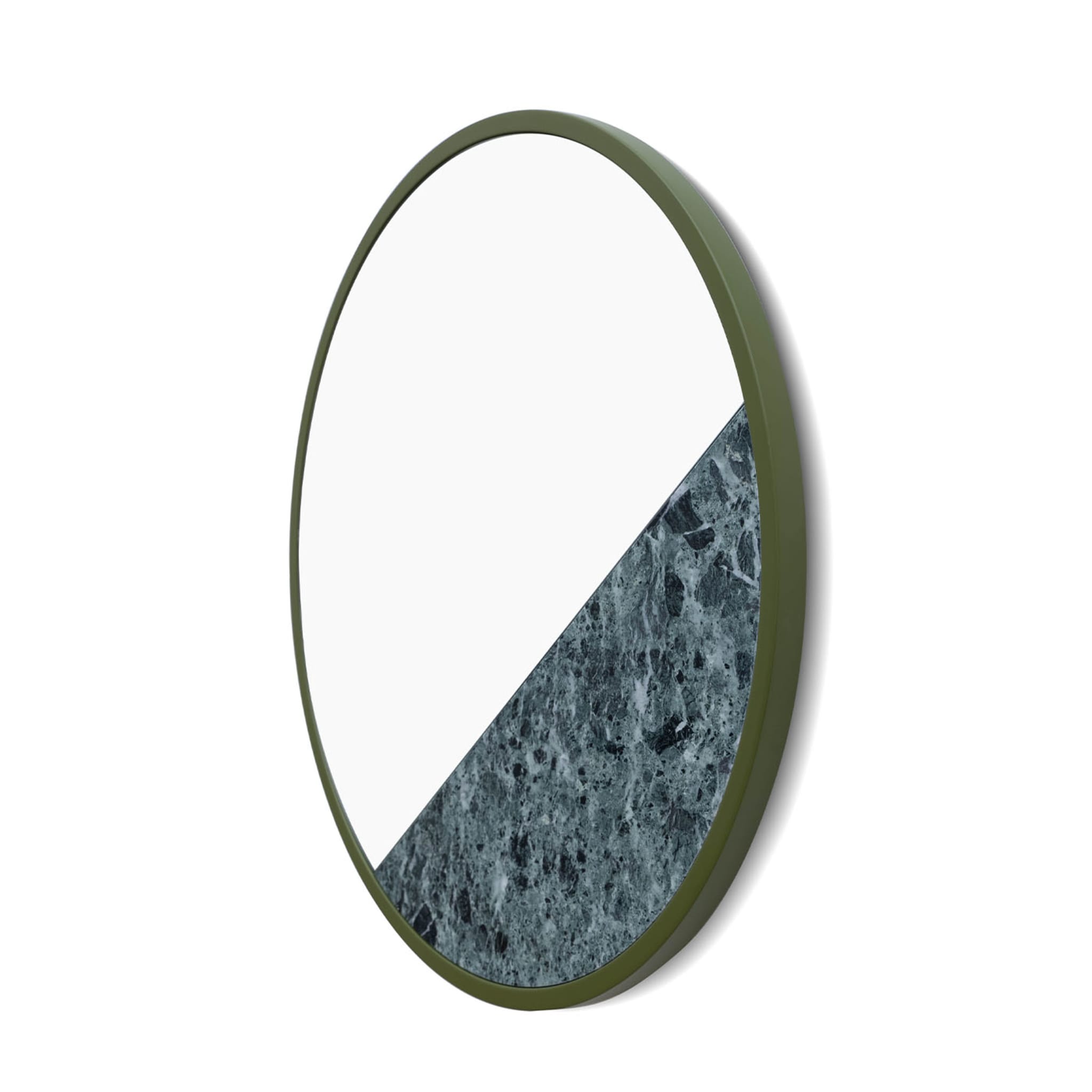 Specchio rotondo verde delle Alpi - Vista alternativa 1
