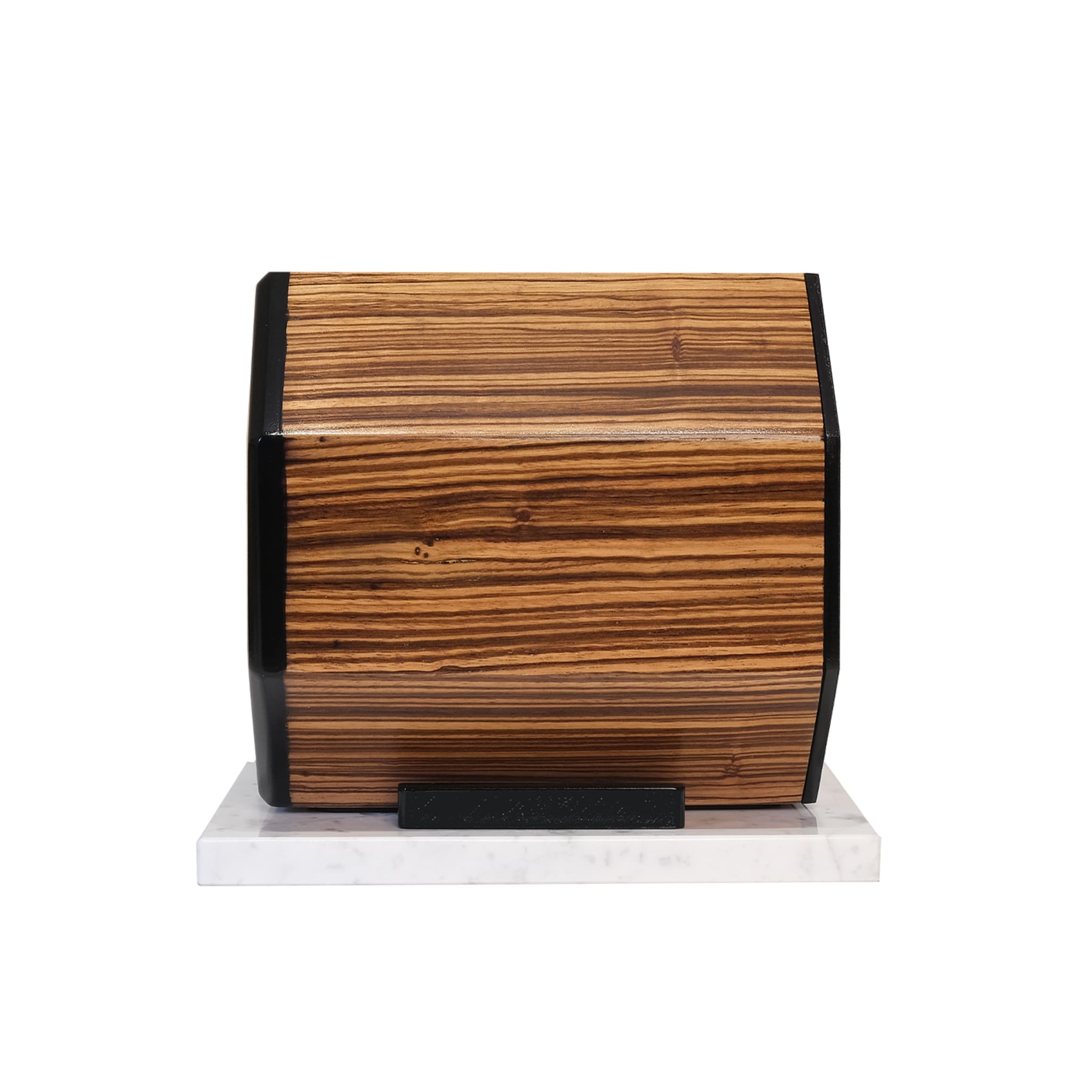 MT Octagon Triple Watch Winder Zebrano Wood & Cream Leather #1 - Alternative view 1