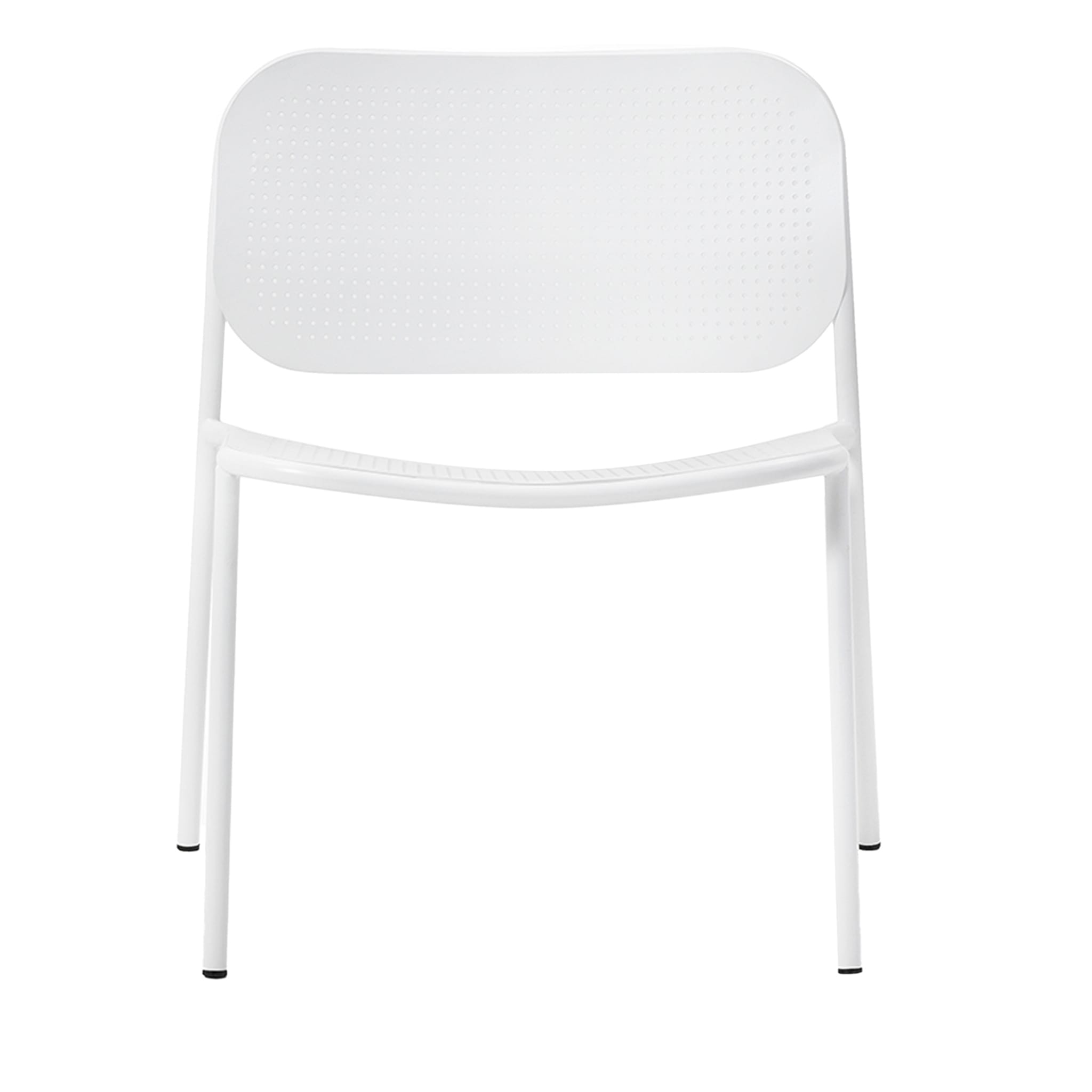 0172-CB Metis Dot White Chair By Studio Gabbertas - Main view