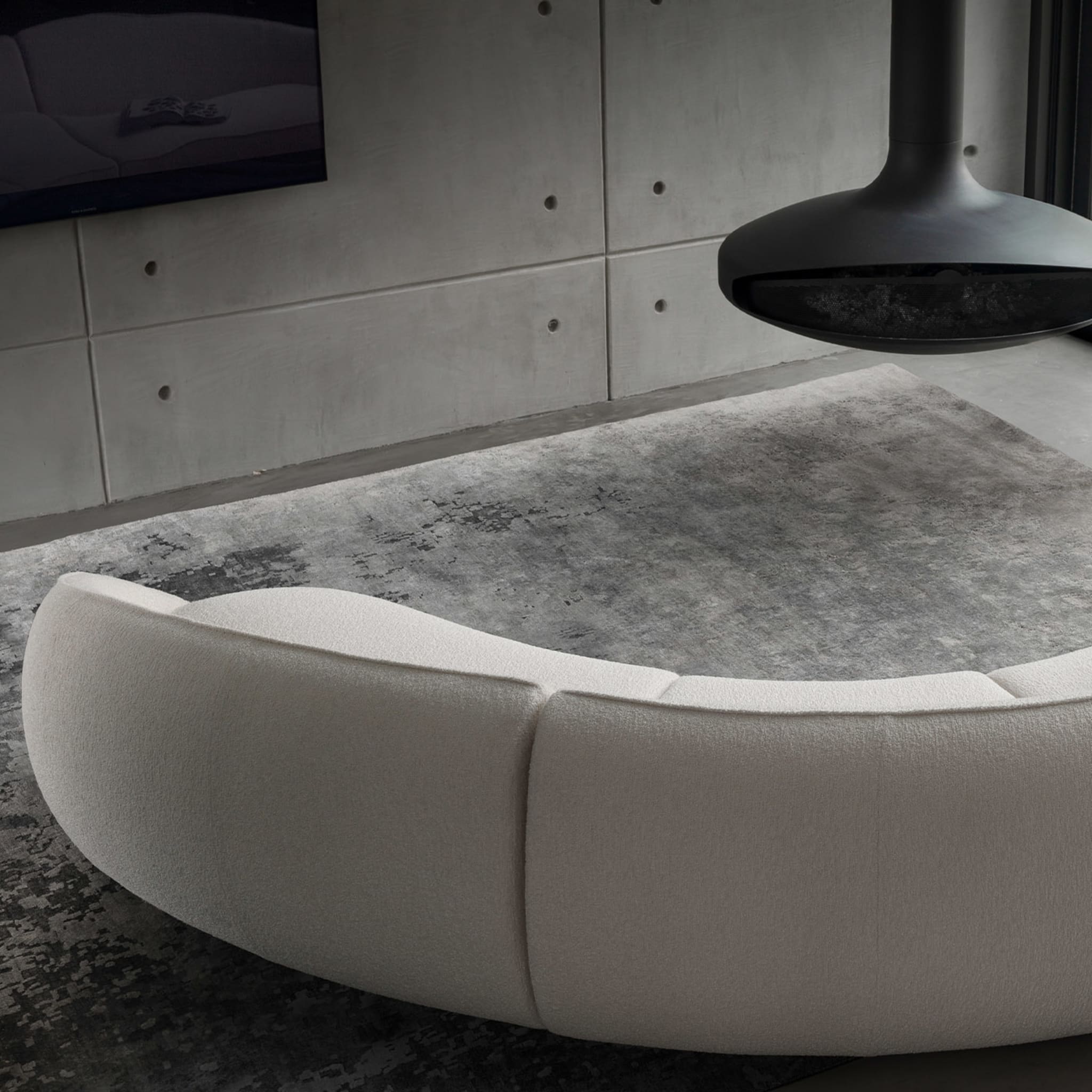 Abbracci 4-Module White Sofa by Lorenza Bozzoli - Alternative view 4