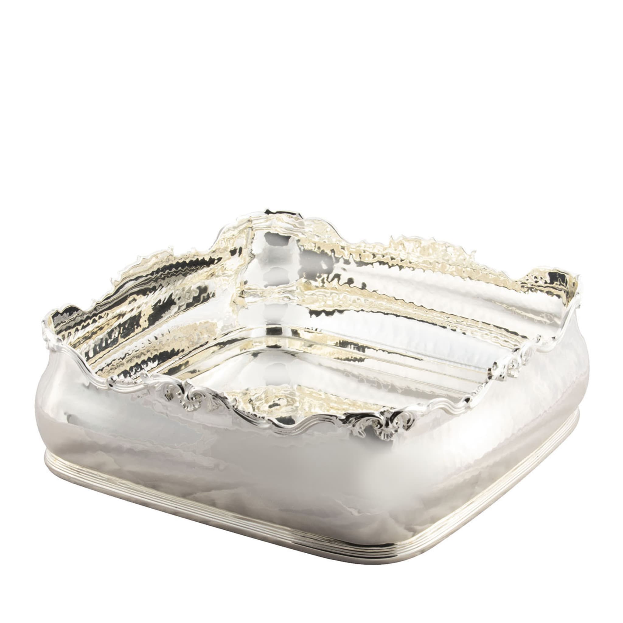 Classic-Style Squared Silver Centerpiece Bowl - Main view